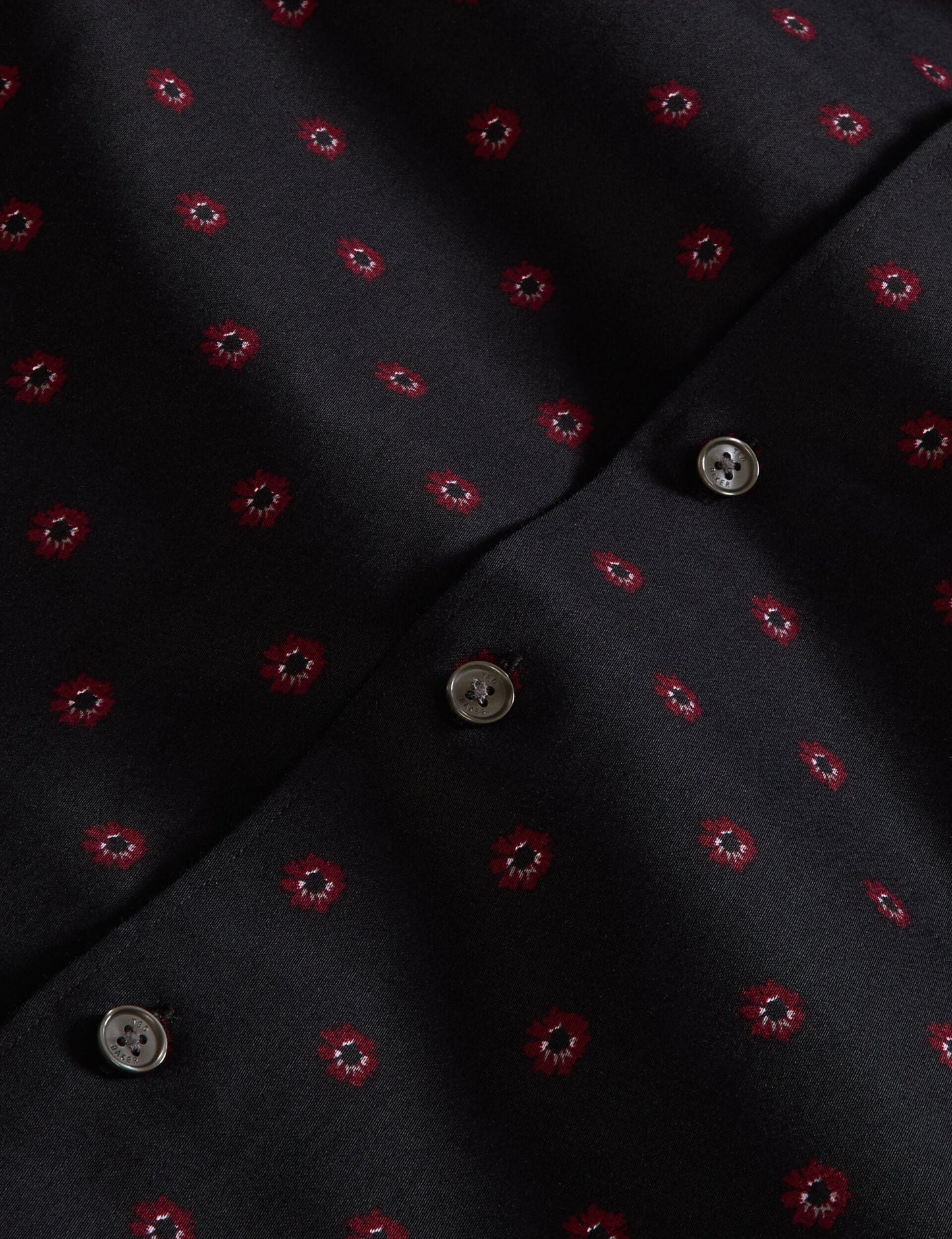 Ted Baker SOREN - Long Sleeve Daisy Print Shirt BLACK