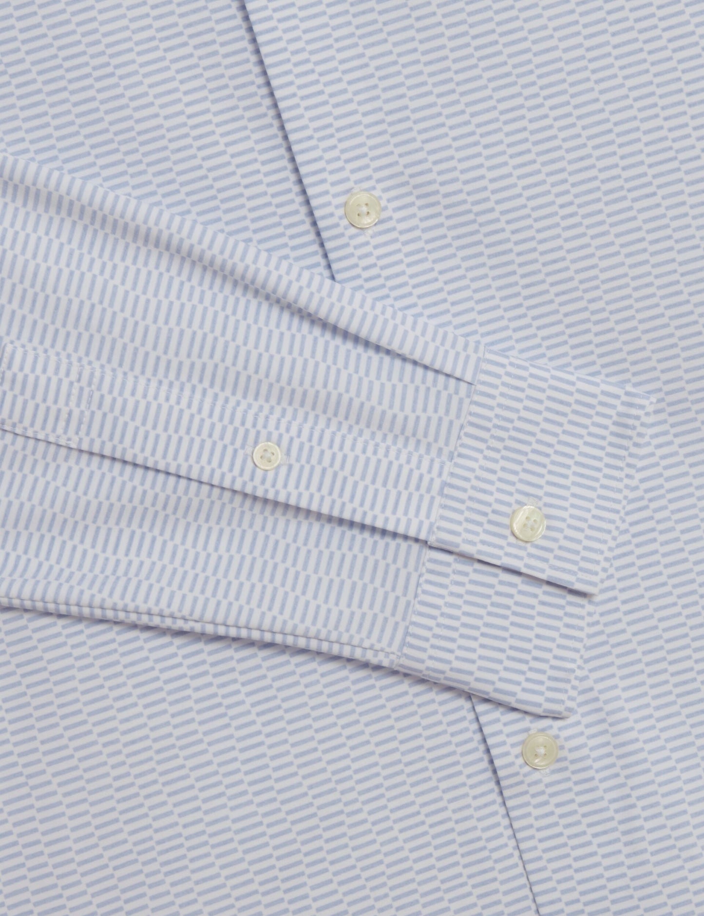 Ted Baker WAVEY - Long Sleeve Geo Print Shirt PALE BLUE