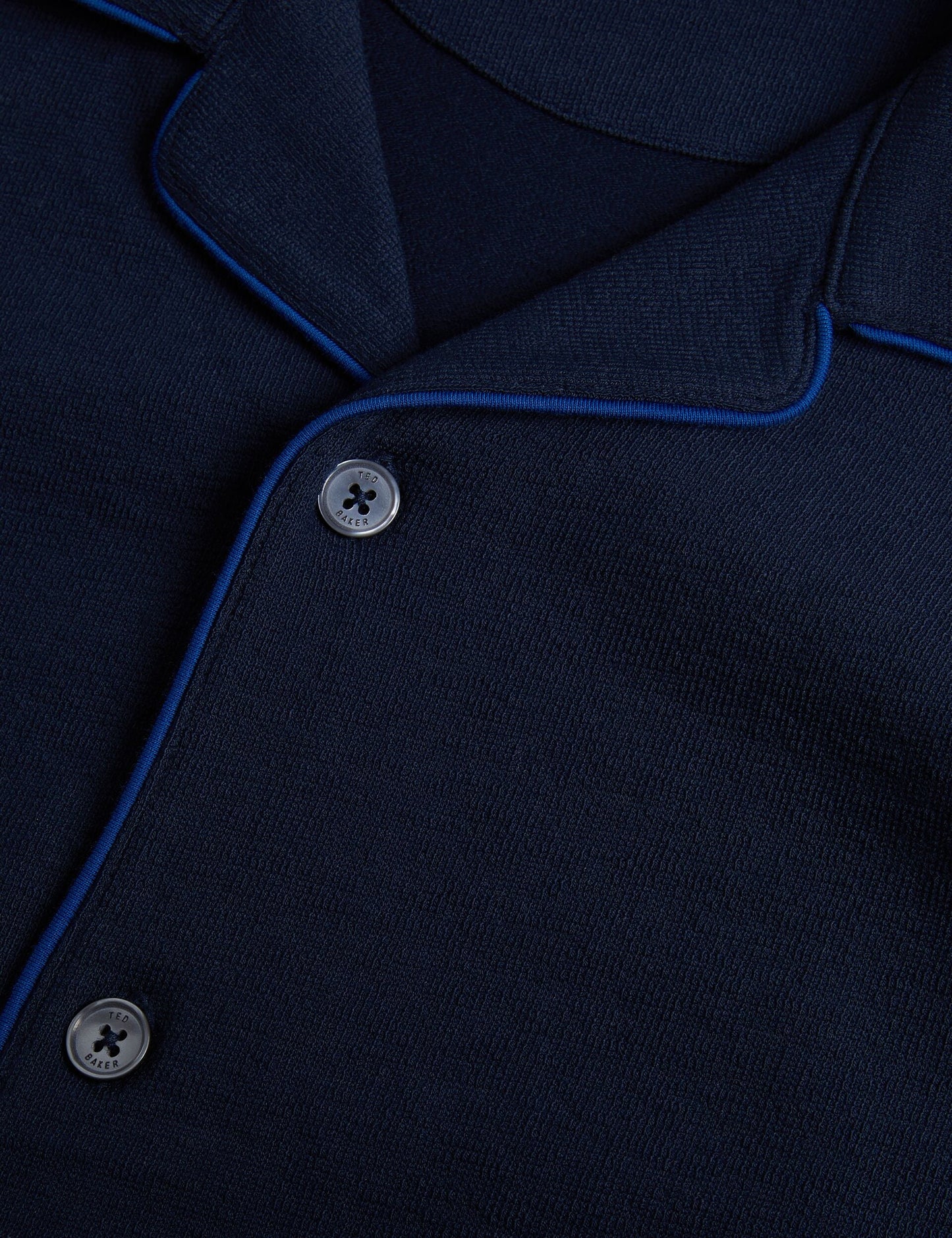 Ted Baker SELAR - SS Regular Button Through Shirt NAVY