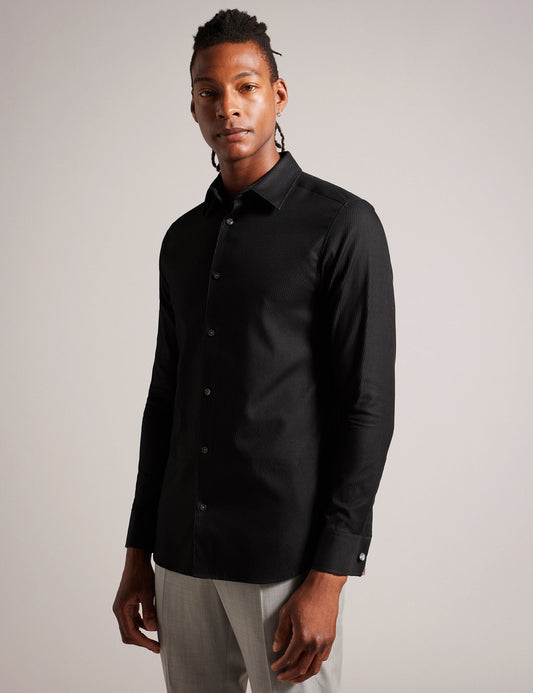 Ted Baker LECCE - Dress Shirt BLACK
