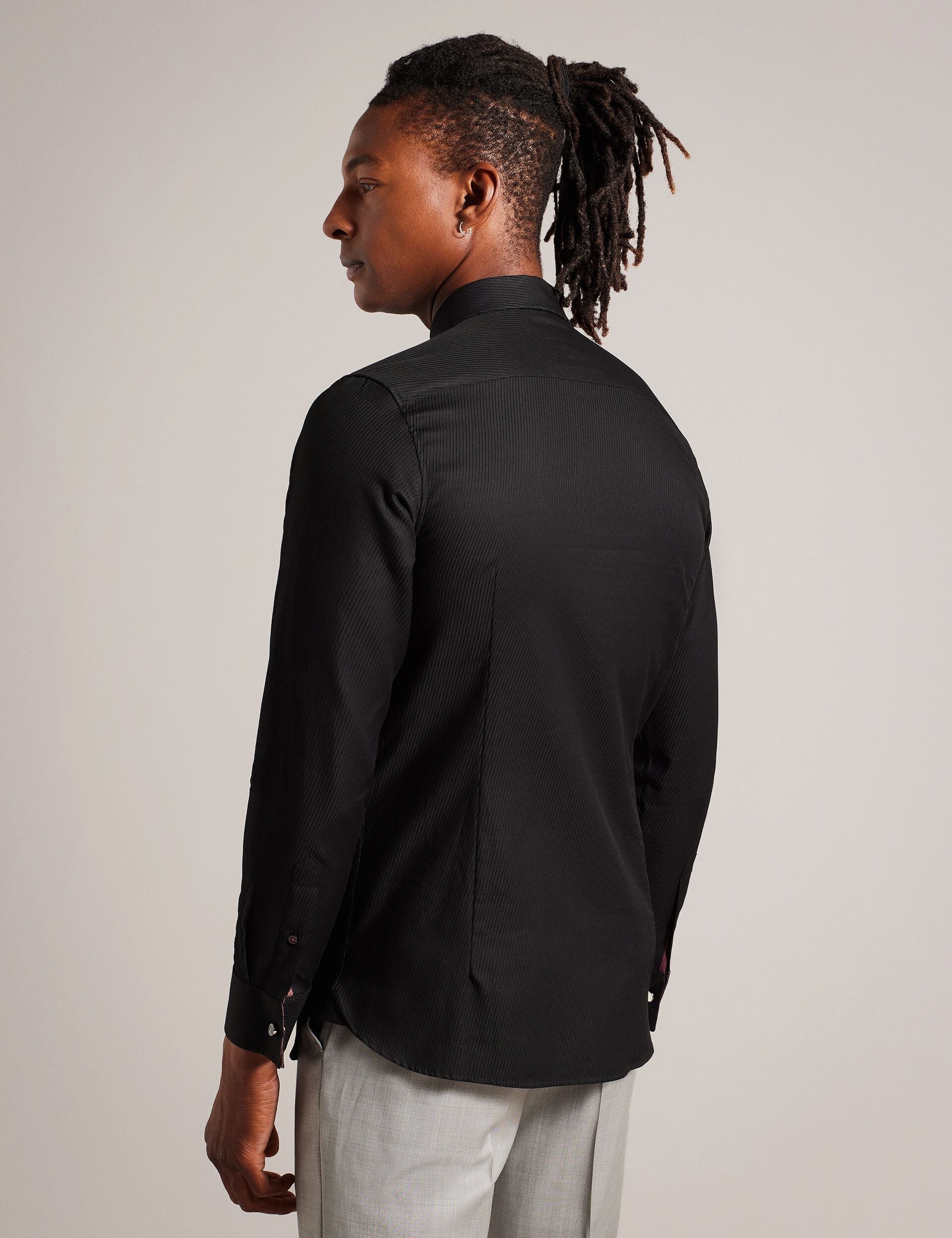 Ted Baker LECCE - Dress Shirt BLACK