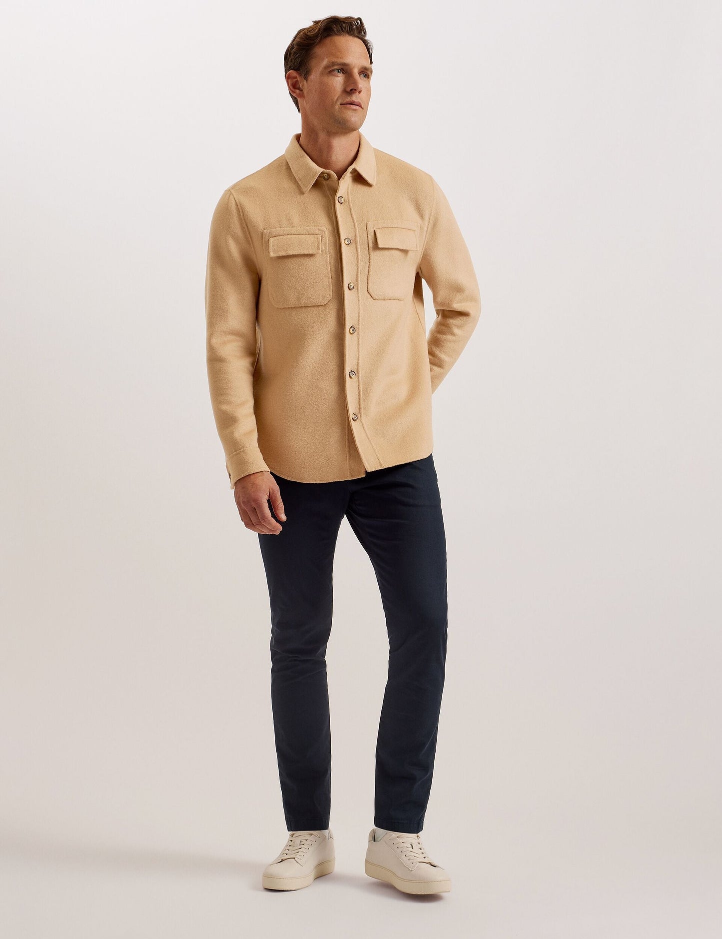 Ted Baker DALCH - Long Sleeve Shirt TAN
