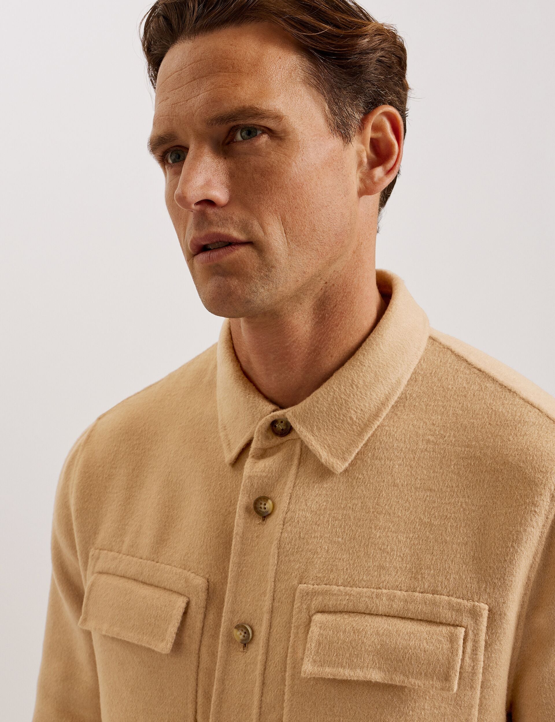 Ted Baker DALCH - Long Sleeve Shirt TAN