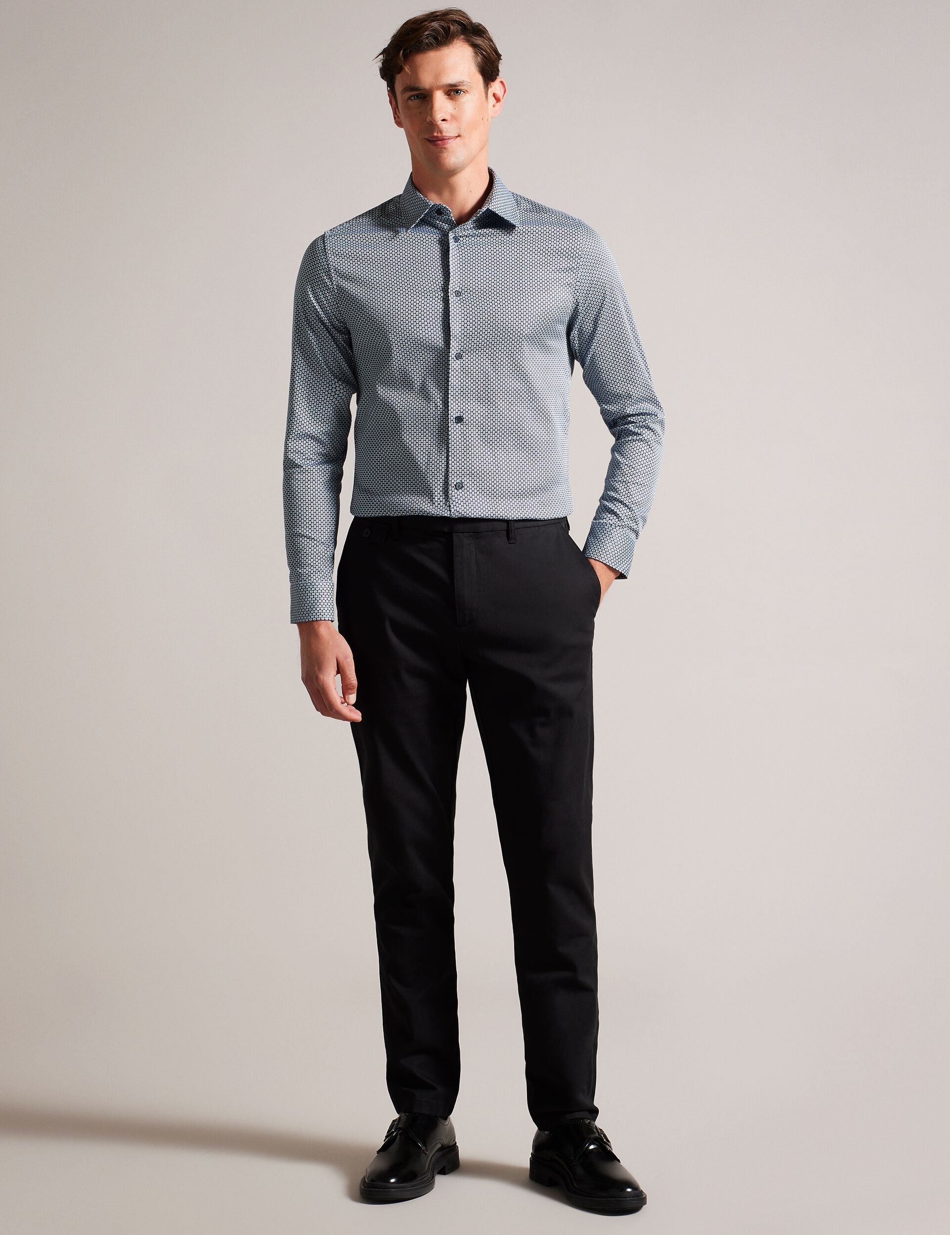 Ted Baker FAENZA - Long Sleeve Shirt NAVY