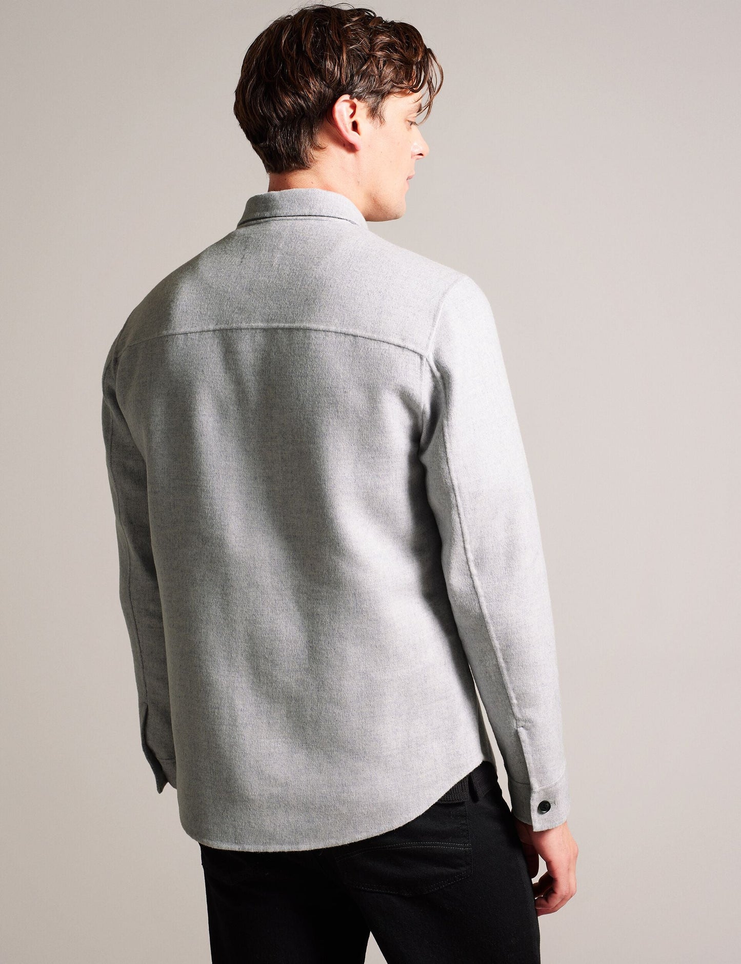Ted Baker DALCH - Long Sleeve Shirt LIGHT GREY