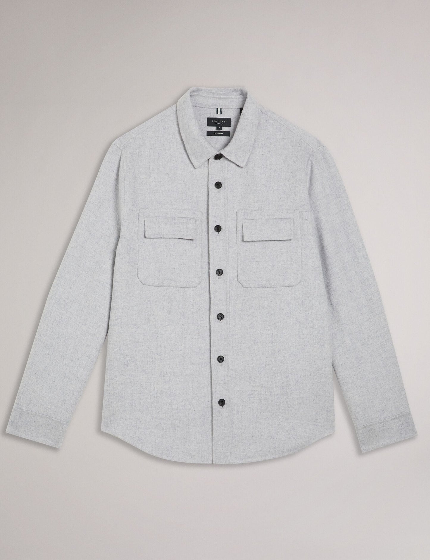 Ted Baker DALCH - Long Sleeve Shirt LIGHT GREY