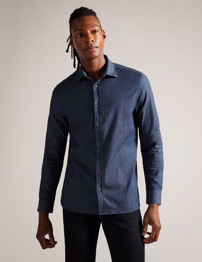 Ted Baker LODERS - Long Sleeve Shirt BLUE