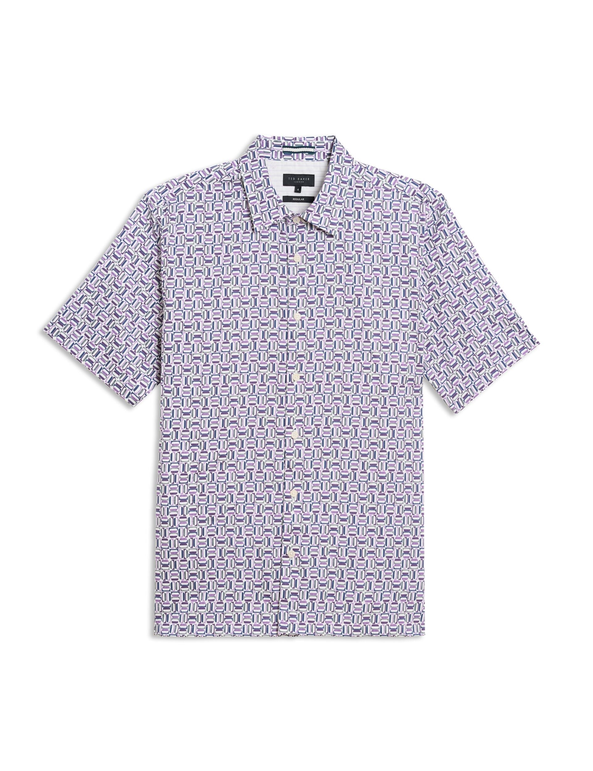 Ted Baker ASTUN - Short Sleeve Shirt LILAC