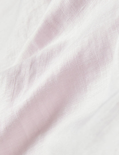 Ted Baker ROMEOS - Regular Fit Cotton Linen Long Sleeve Shirt MID PINK