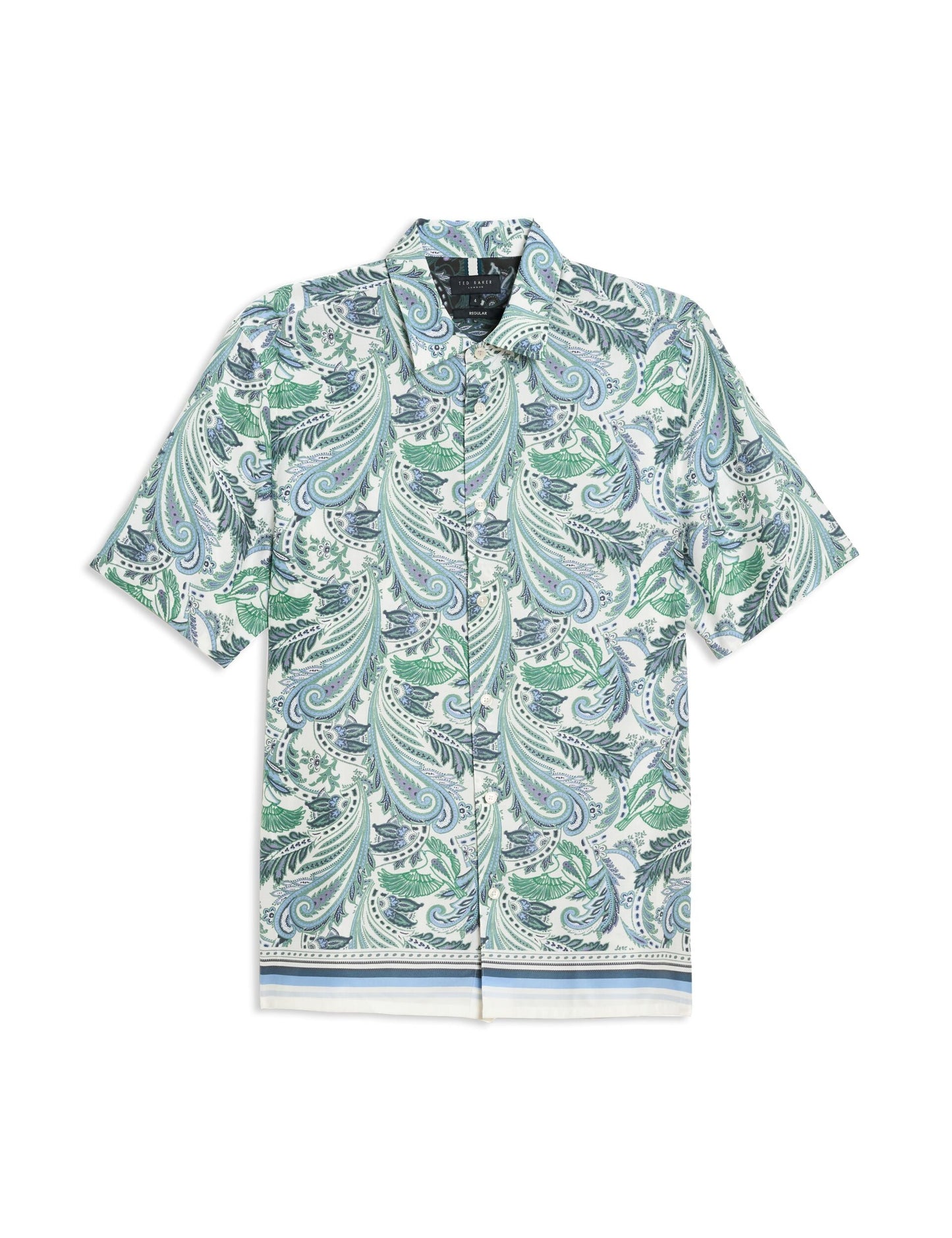Ted Baker ECHES - Paisley Shirt STONE