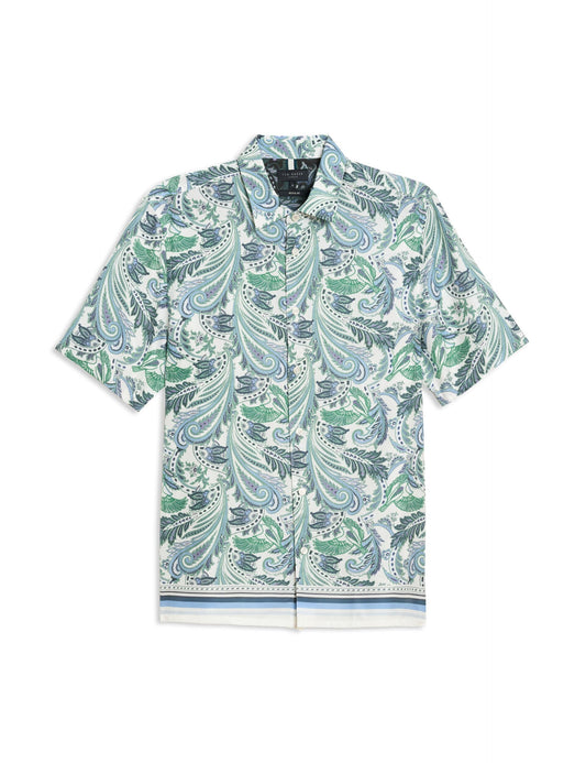 Ted Baker ECHES - Paisley Shirt STONE