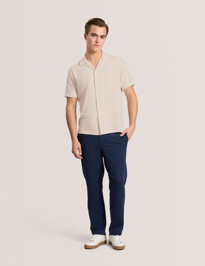 Ted Baker Textured Camp Shirt - Textured Camp Shirt IVORY