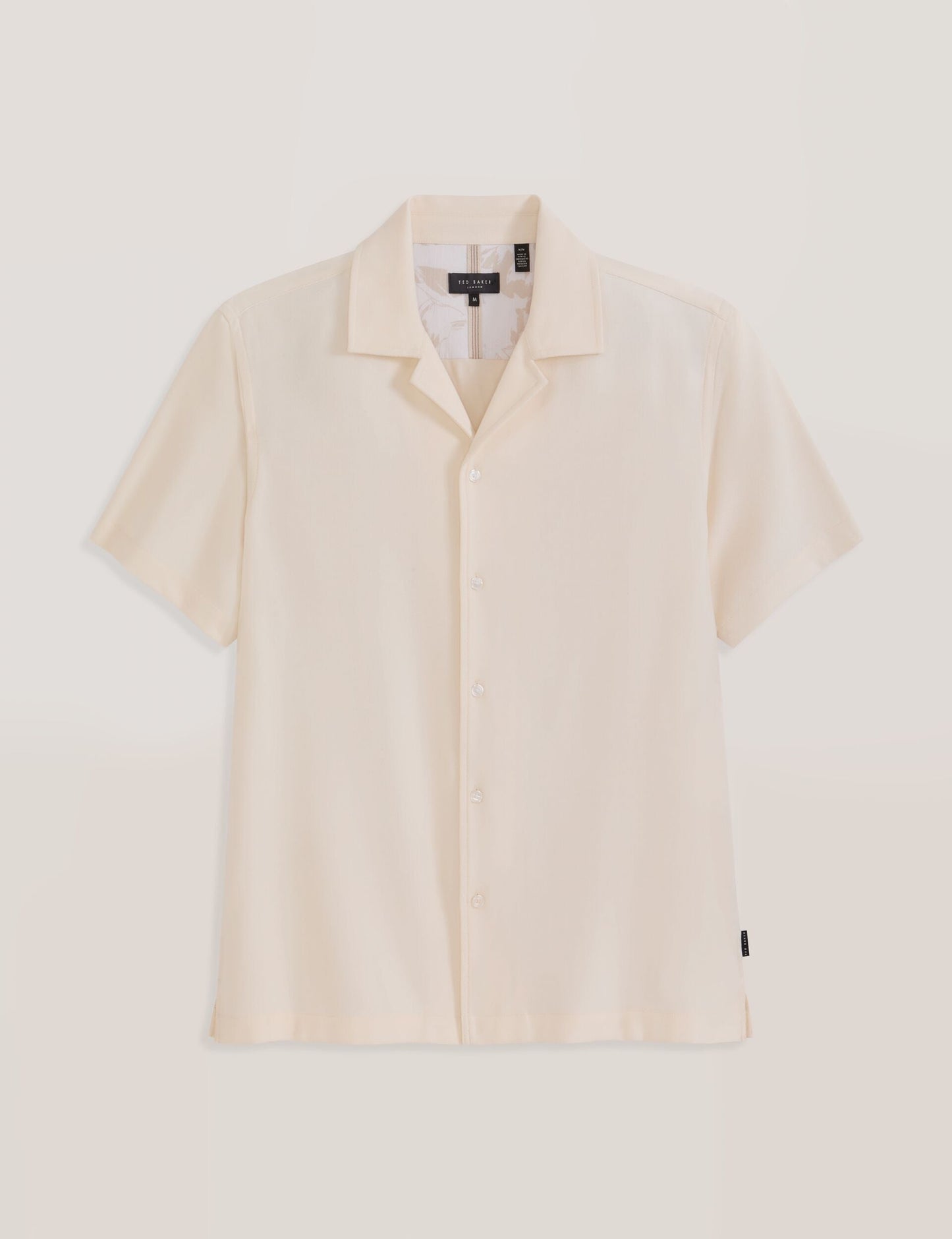 Ted Baker Textured Camp Shirt - Textured Camp Shirt IVORY