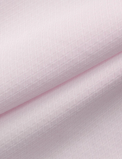 Ted Baker NANTUCKET Geo Texture Stretch Cotton Slim Fit Shirt PALE PINK