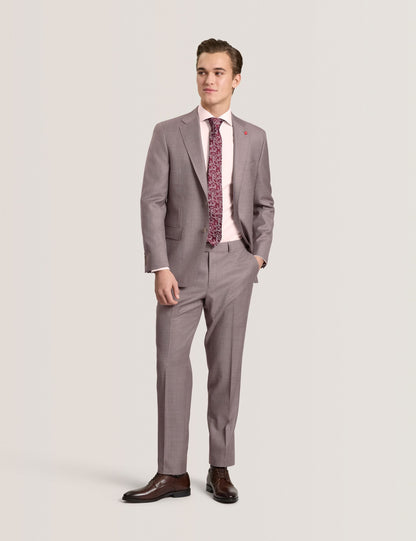 Ted Baker NANTUCKET Geo Texture Stretch Cotton Slim Fit Shirt PALE PINK
