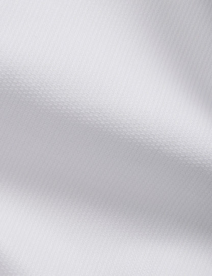 Ted Baker GENEVA Textured Stretch Cotton Slim Fit Shirt LIGHT GREY