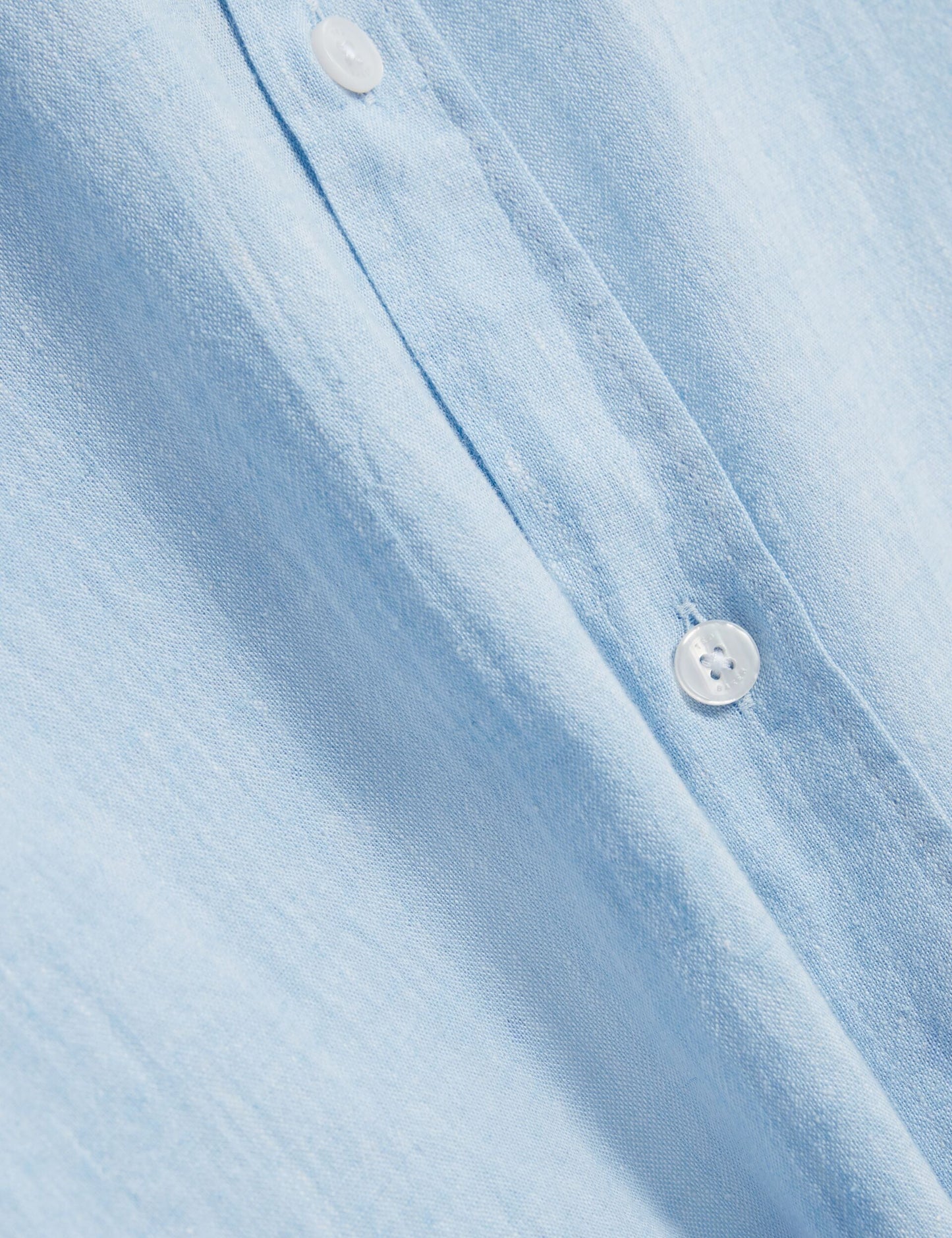 Ted Baker WRYTE Short Sleeve Linen Cotton Woven Shirt LIGHT BLUE
