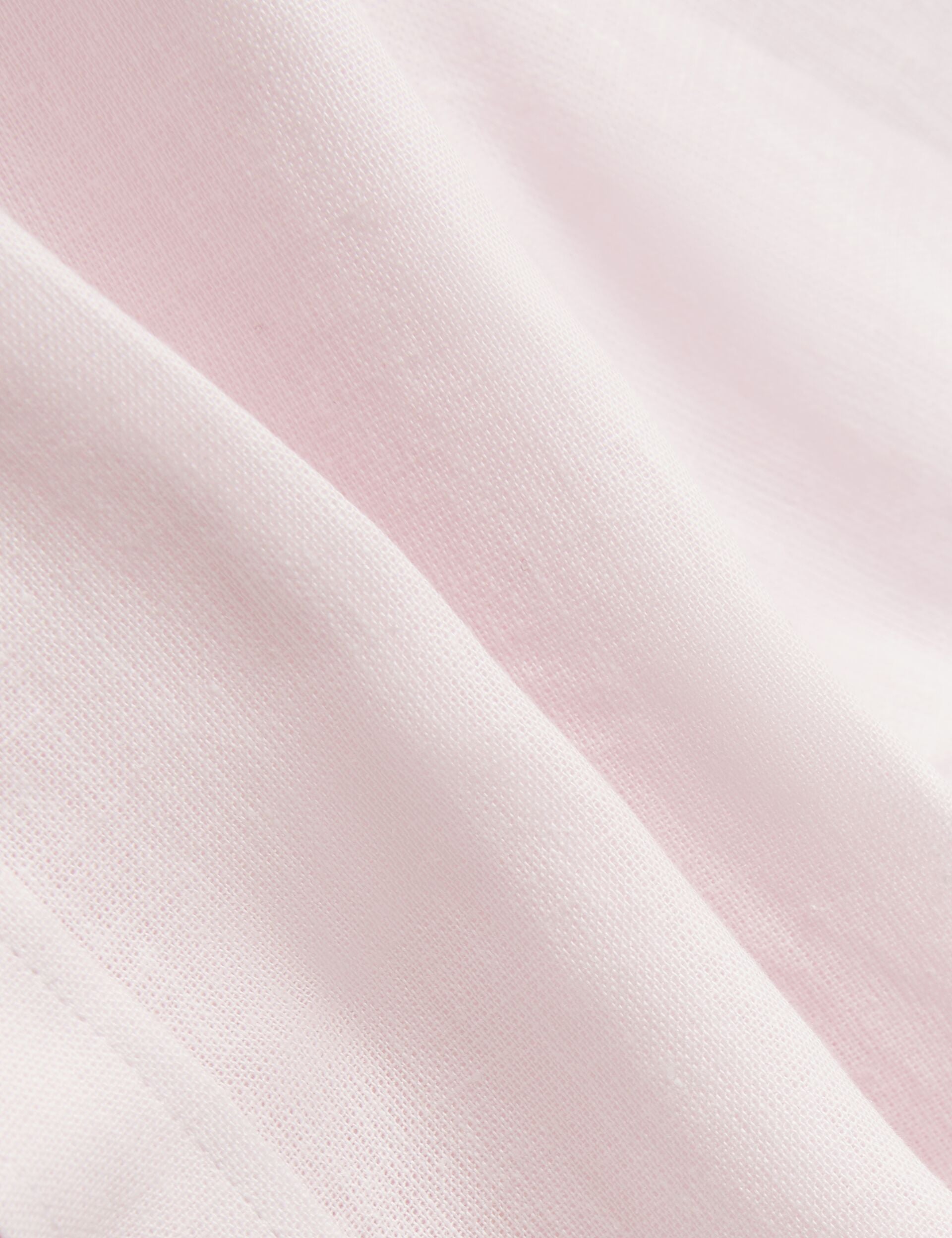 Ted Baker WRYTE Short Sleeve Linen Cotton Woven Shirt LIGHT PINK