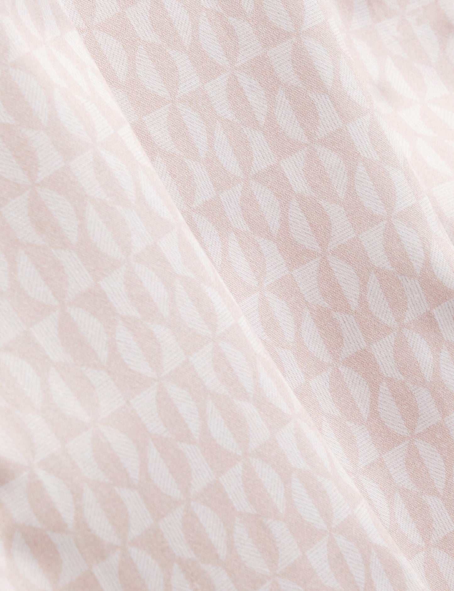 Ted Baker CAMBAY Geometric Leaf Print Short Sleeve Shirt MID PINK