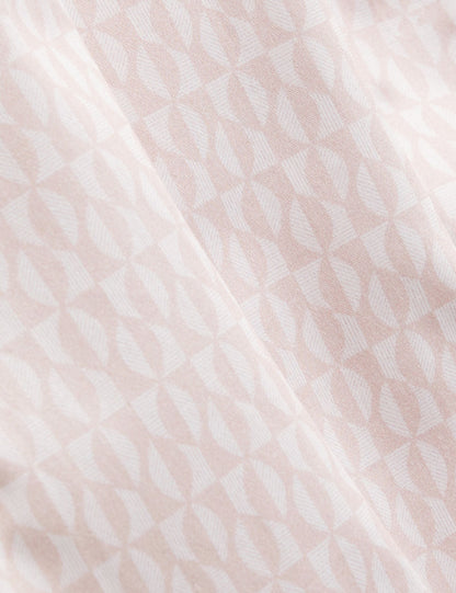 Ted Baker CAMBAY Geometric Leaf Print Short Sleeve Shirt MID PINK