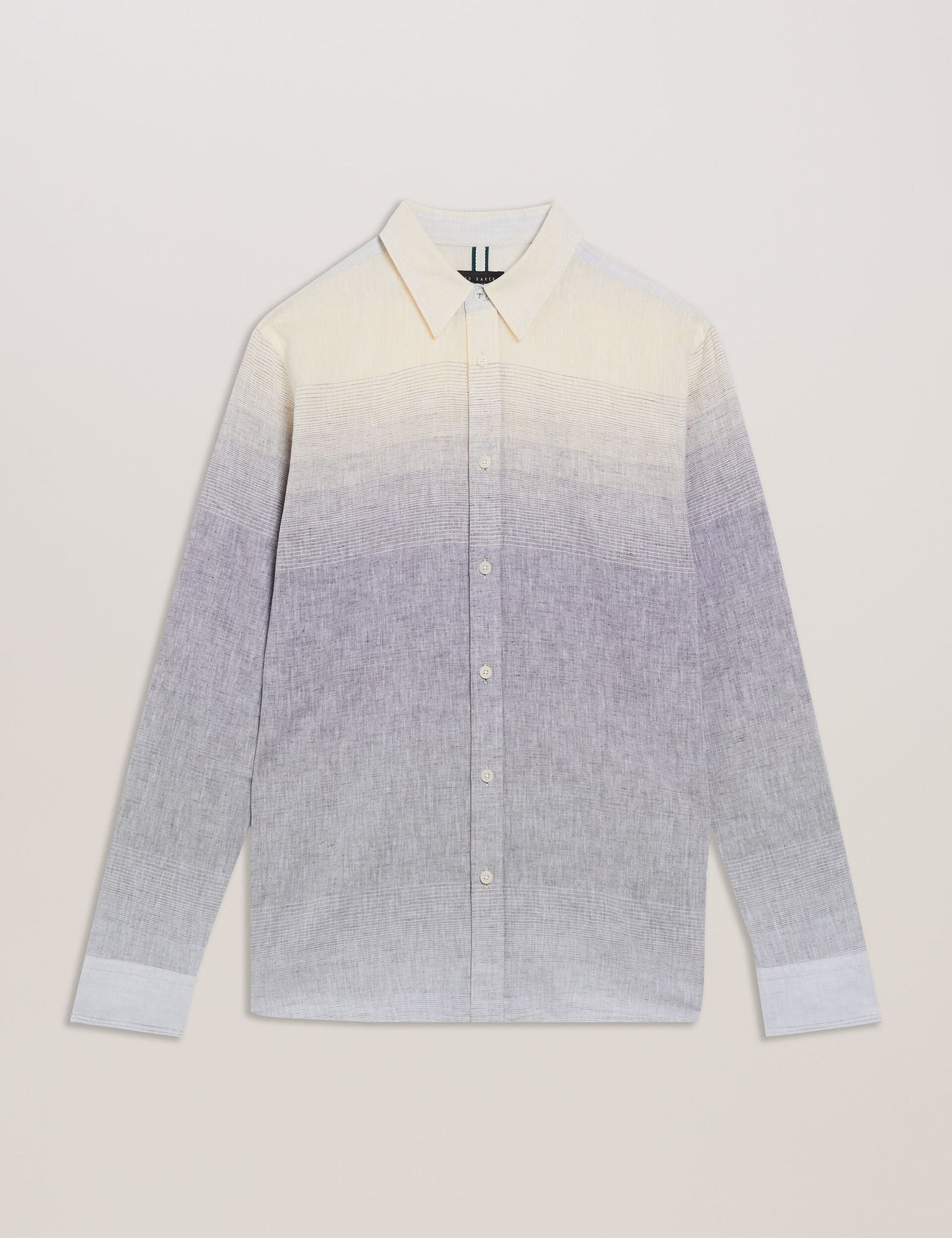 Ted Baker ACKLEY Ombre Woven Long Sleeve Shirt MULTICOLOUR