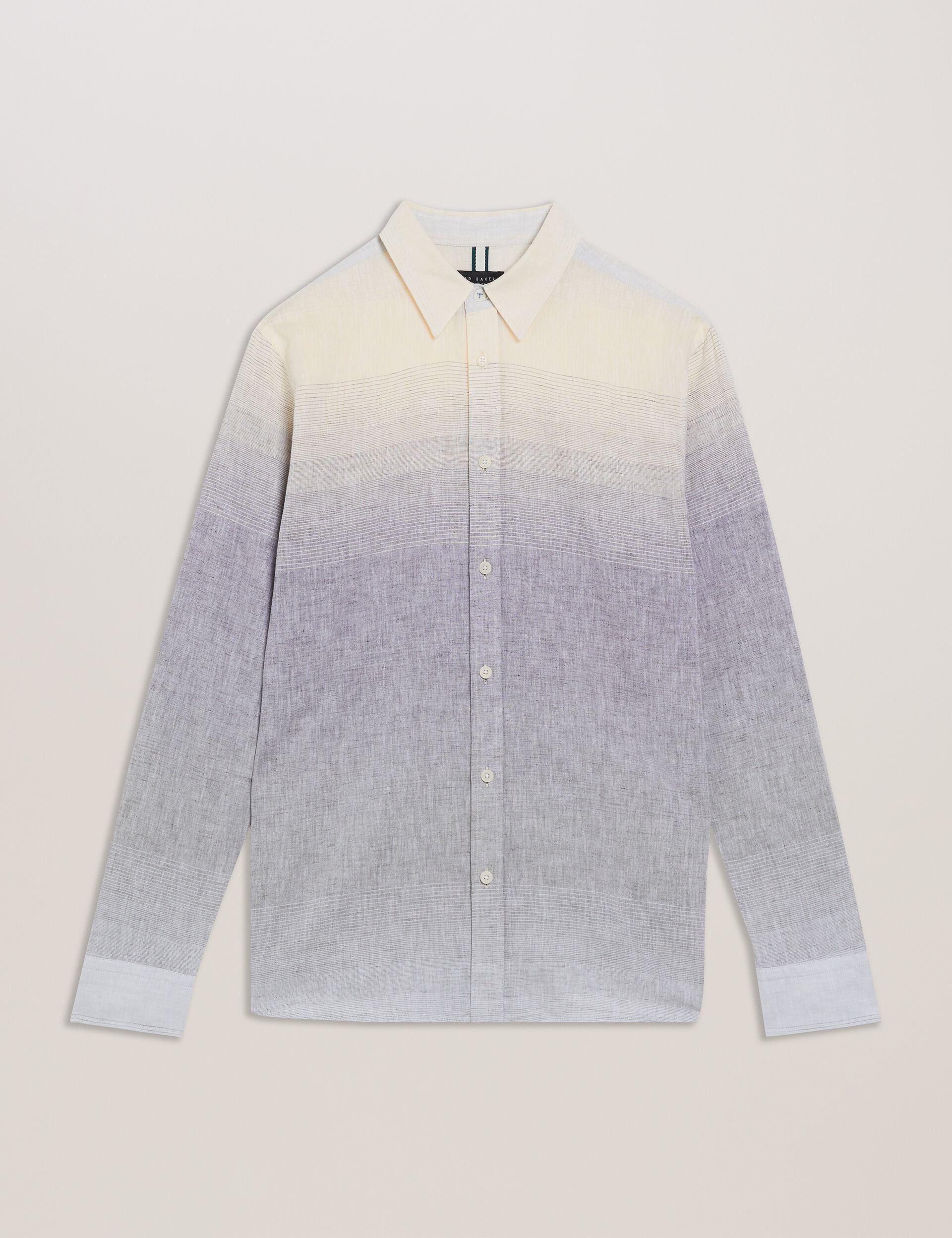Ted Baker ACKLEY Ombre Woven Long Sleeve Shirt MULTICOLOUR