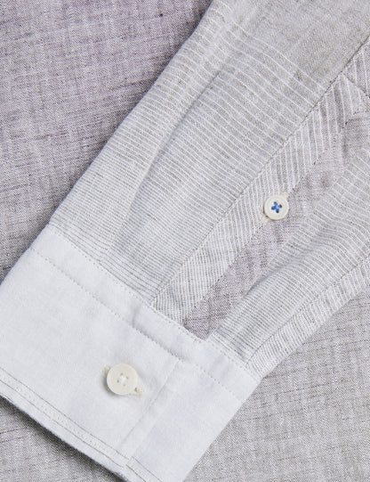 Ted Baker ACKLEY Ombre Woven Long Sleeve Shirt MULTICOLOUR