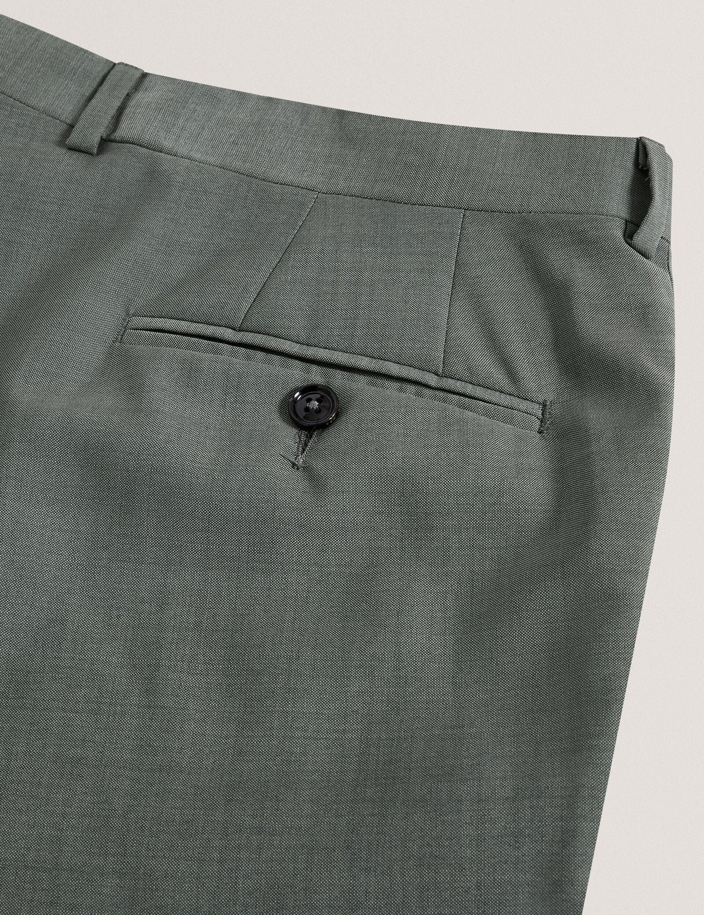Ted Baker ROGERLYS - Slim Fit Sage Green Wool Suit Pants GREEN