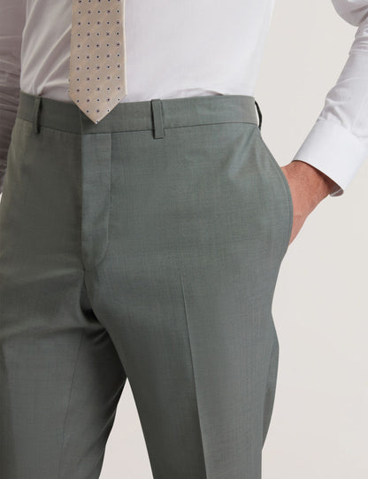 Ted Baker ROGERLYS - Slim Fit Sage Green Wool Suit Pants GREEN
