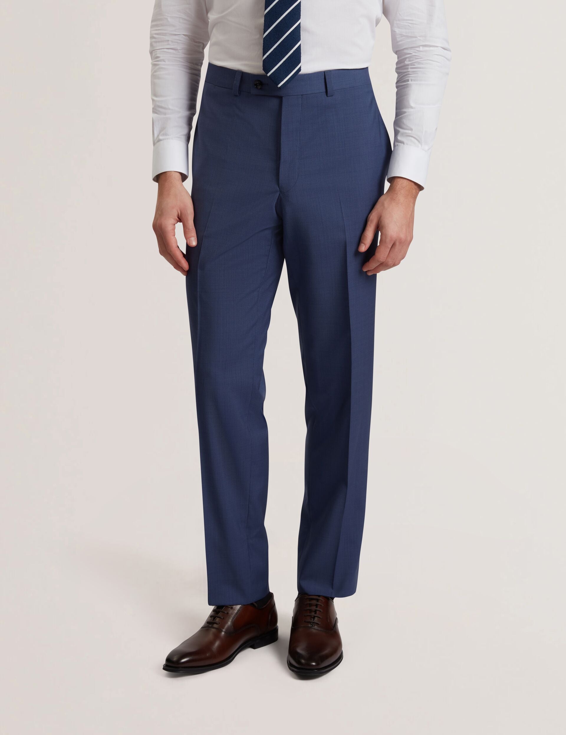 Ted Baker JAYS - Textured Woven Wool Suit Pants NAVY