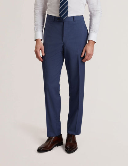 Ted Baker JAYS - Textured Woven Wool Suit Pants NAVY