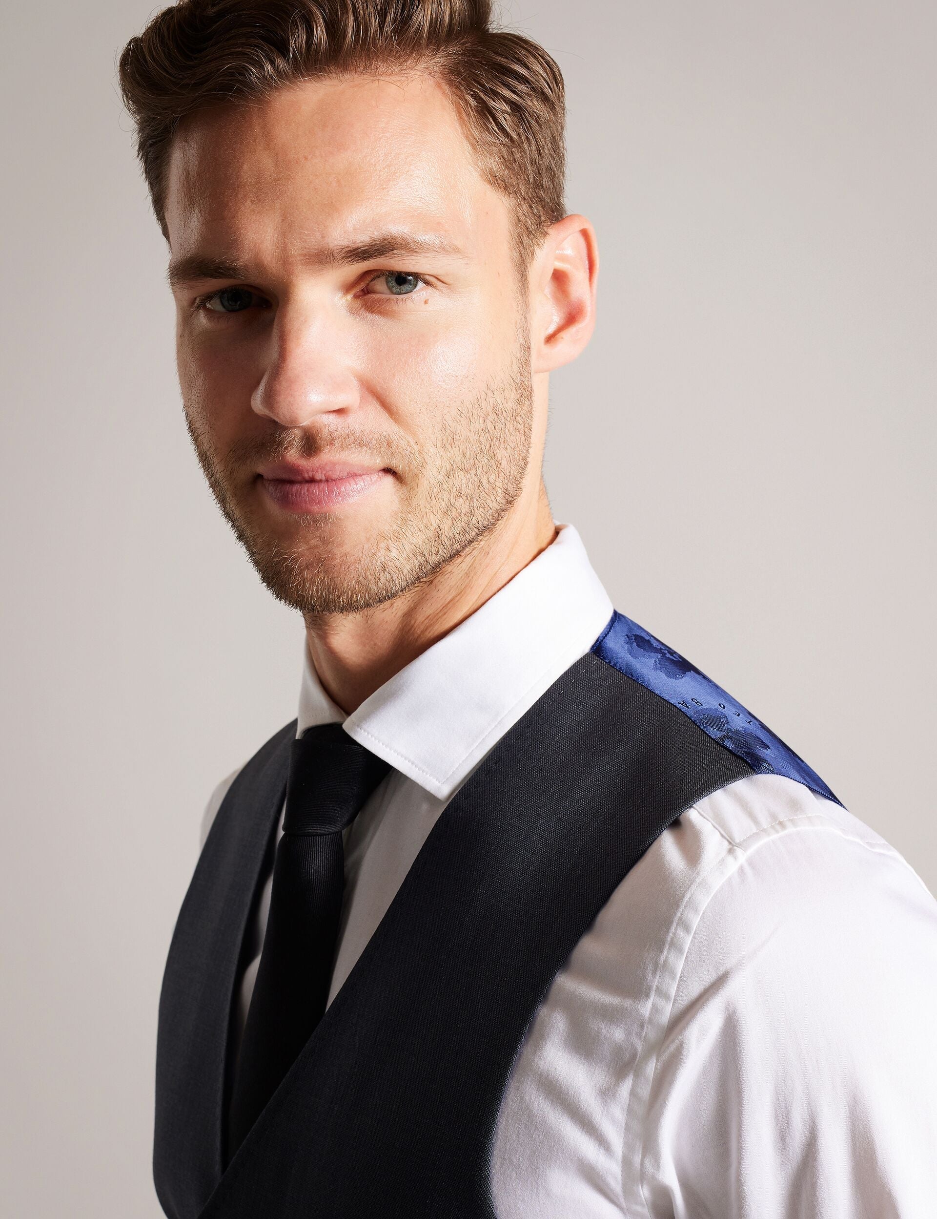 Ted Baker CORE WAISTCOAT - Grey GREY