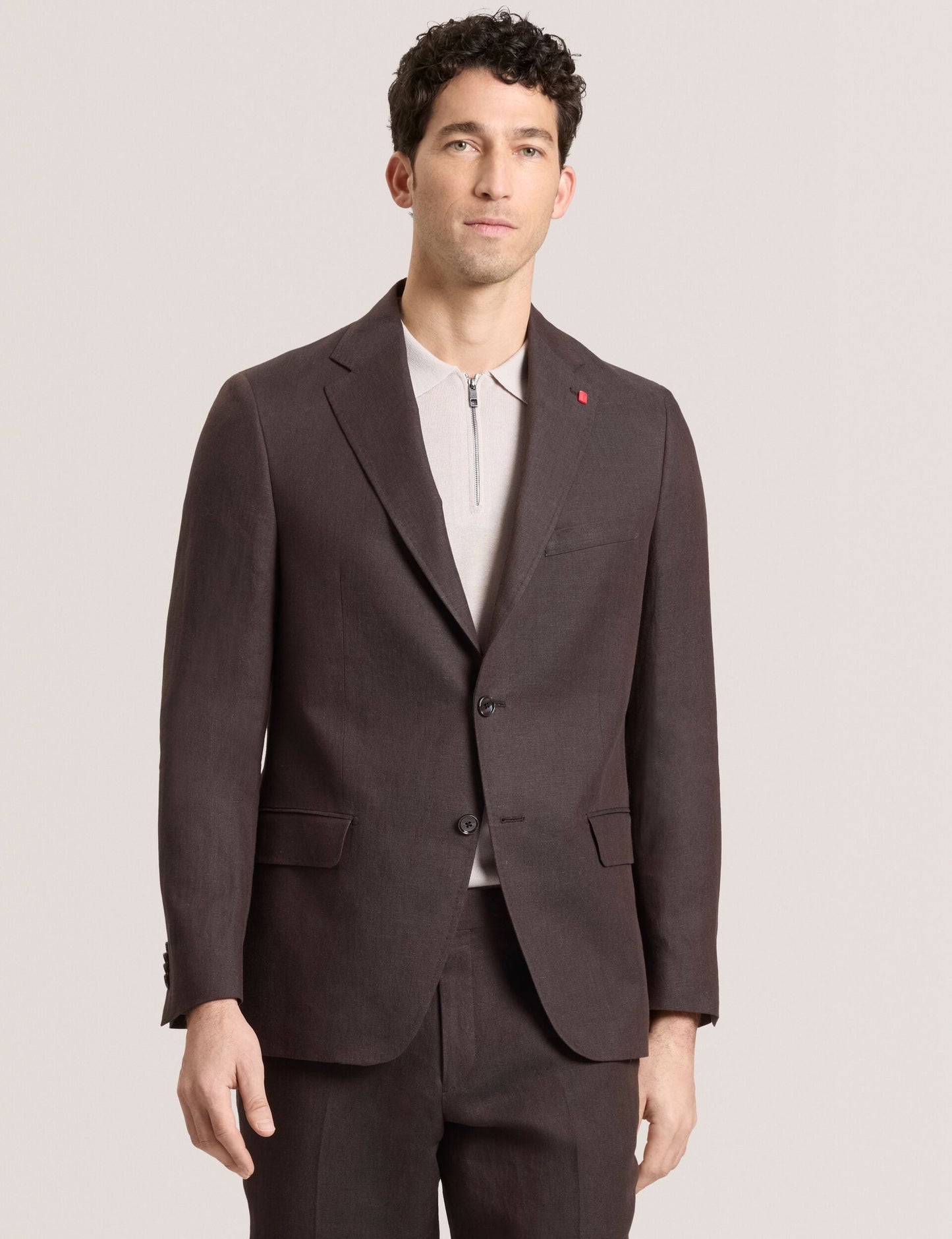 Ted Baker WINFRED Linen Modern Fit Suit Jacket BROWN