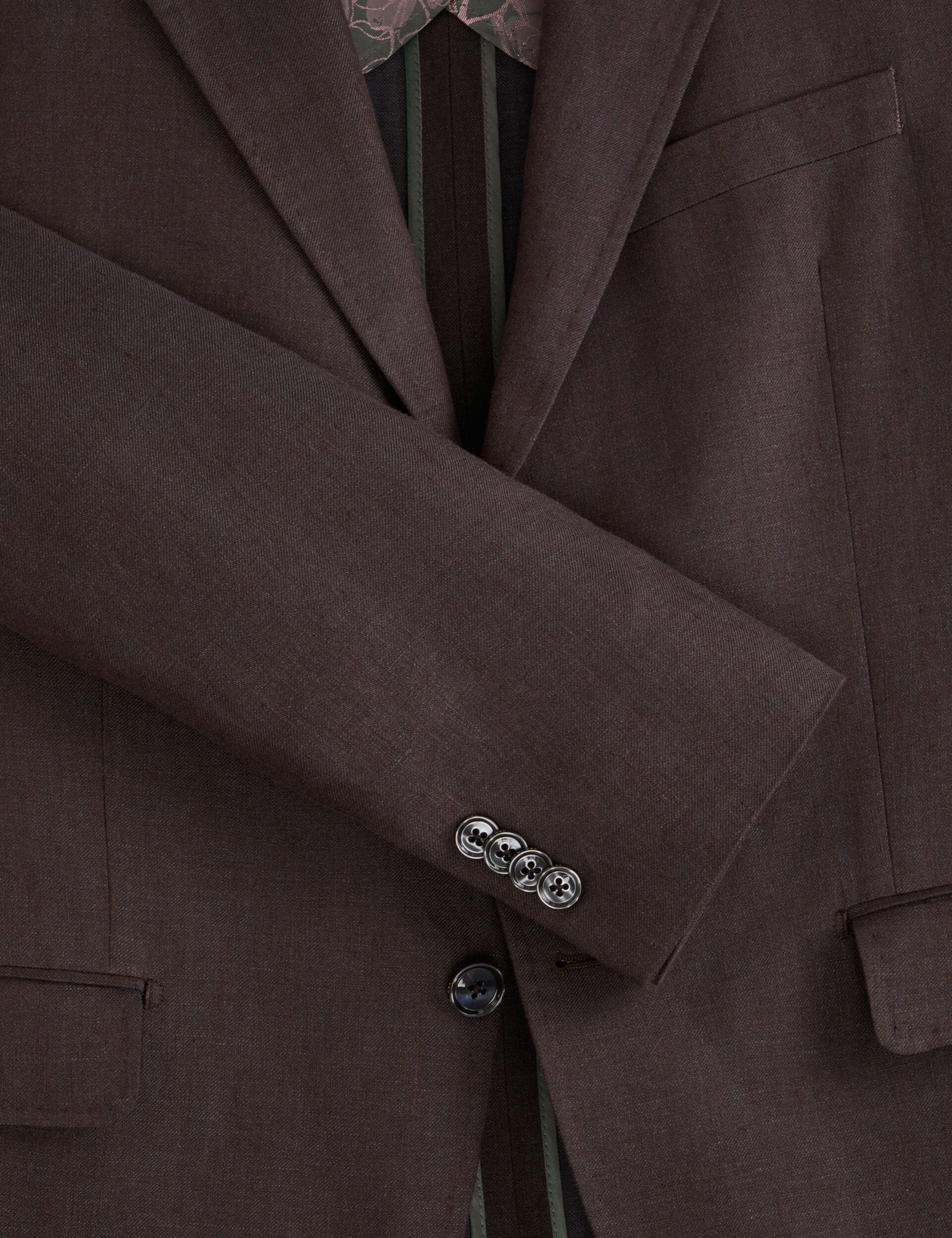 Ted Baker WINFRED Linen Modern Fit Suit Jacket BROWN
