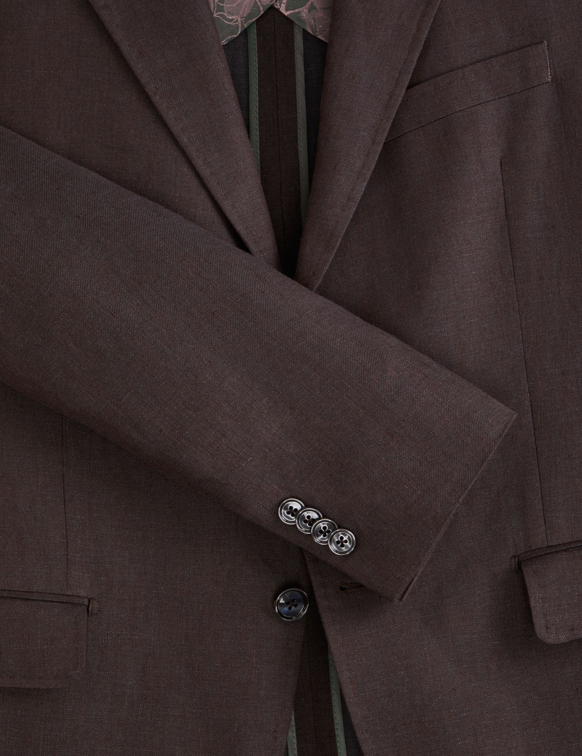 Ted Baker WINFRED Linen Modern Fit Suit Jacket BROWN