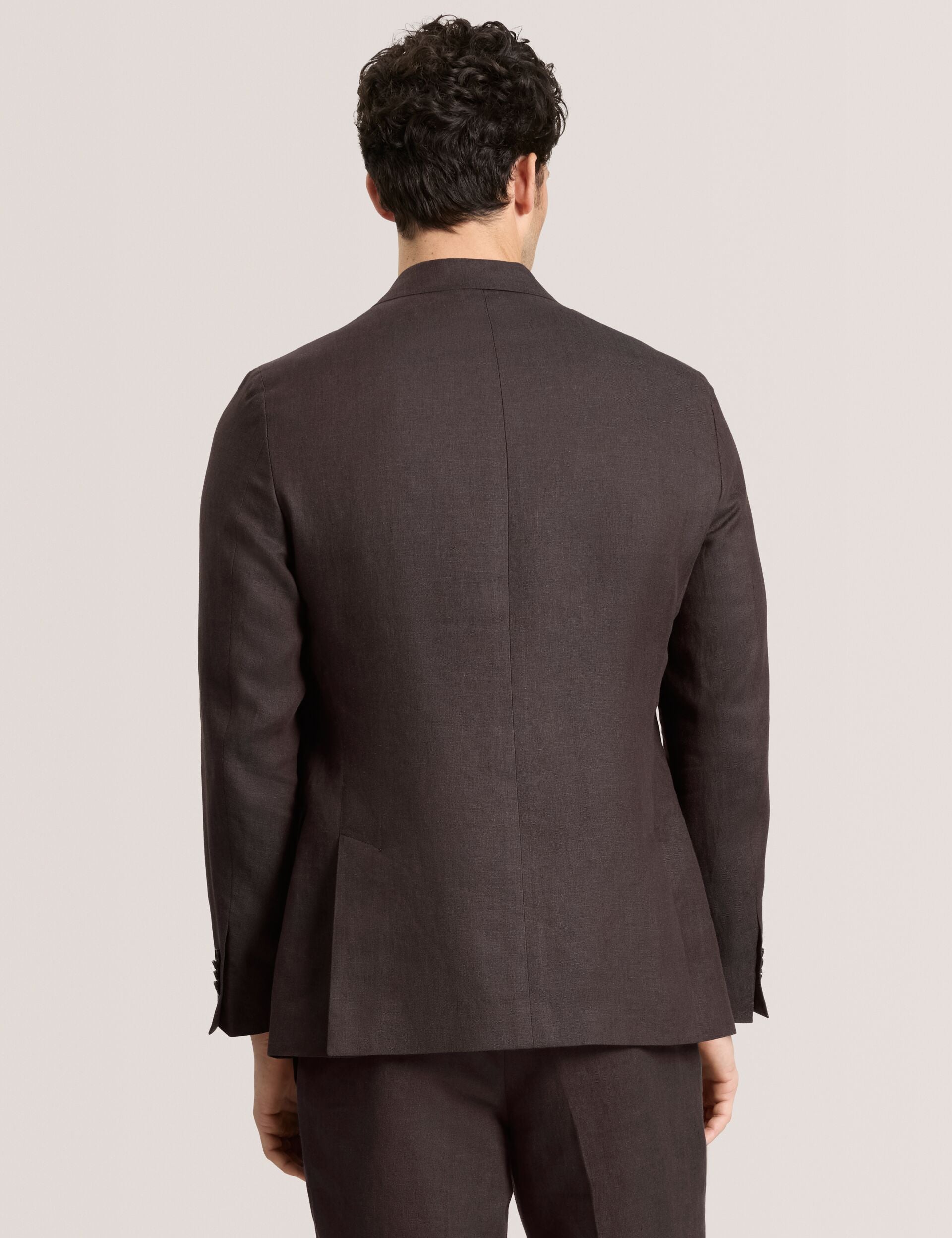 Ted Baker WINFRED Linen Modern Fit Suit Jacket BROWN