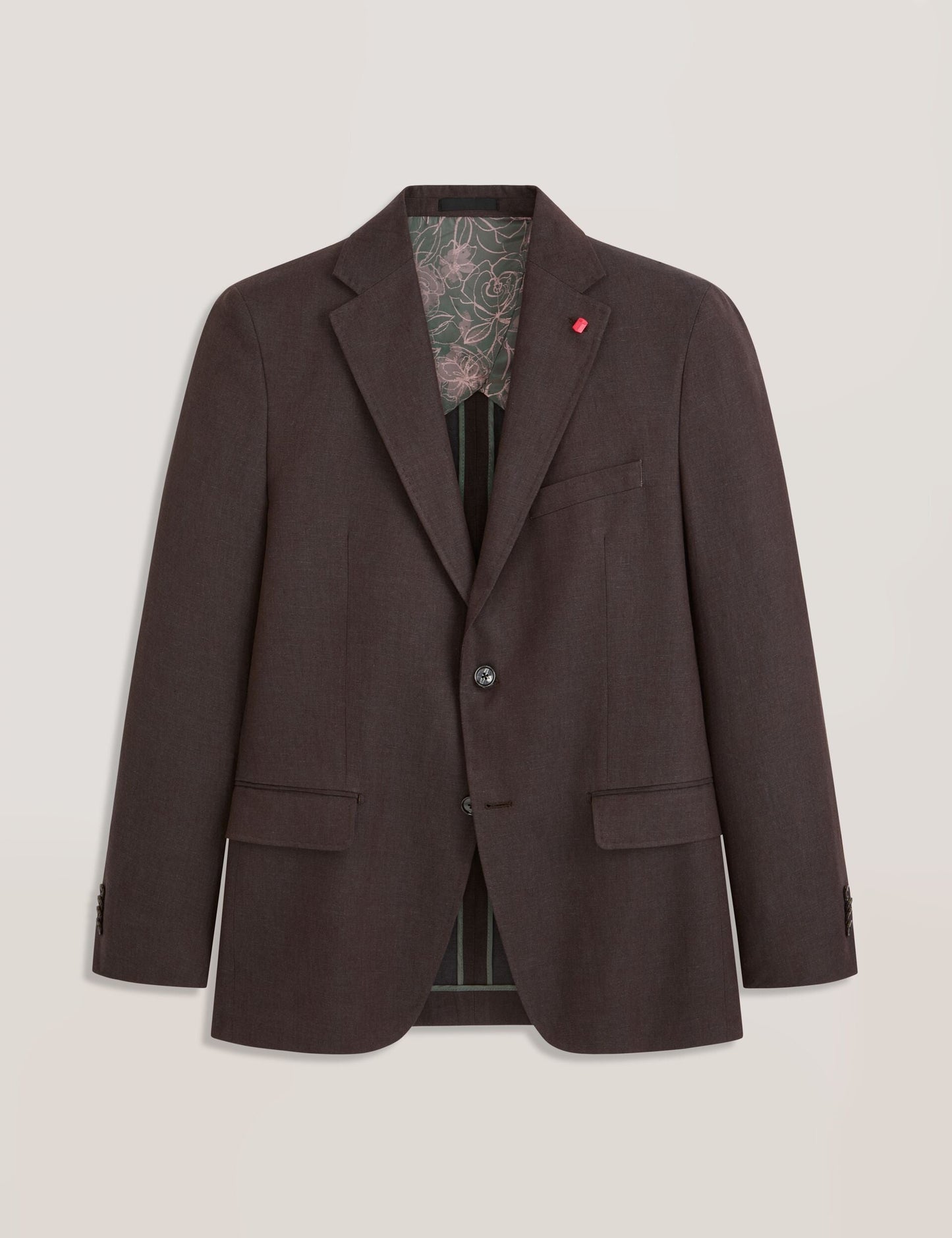 Ted Baker WINFRED Linen Modern Fit Suit Jacket BROWN
