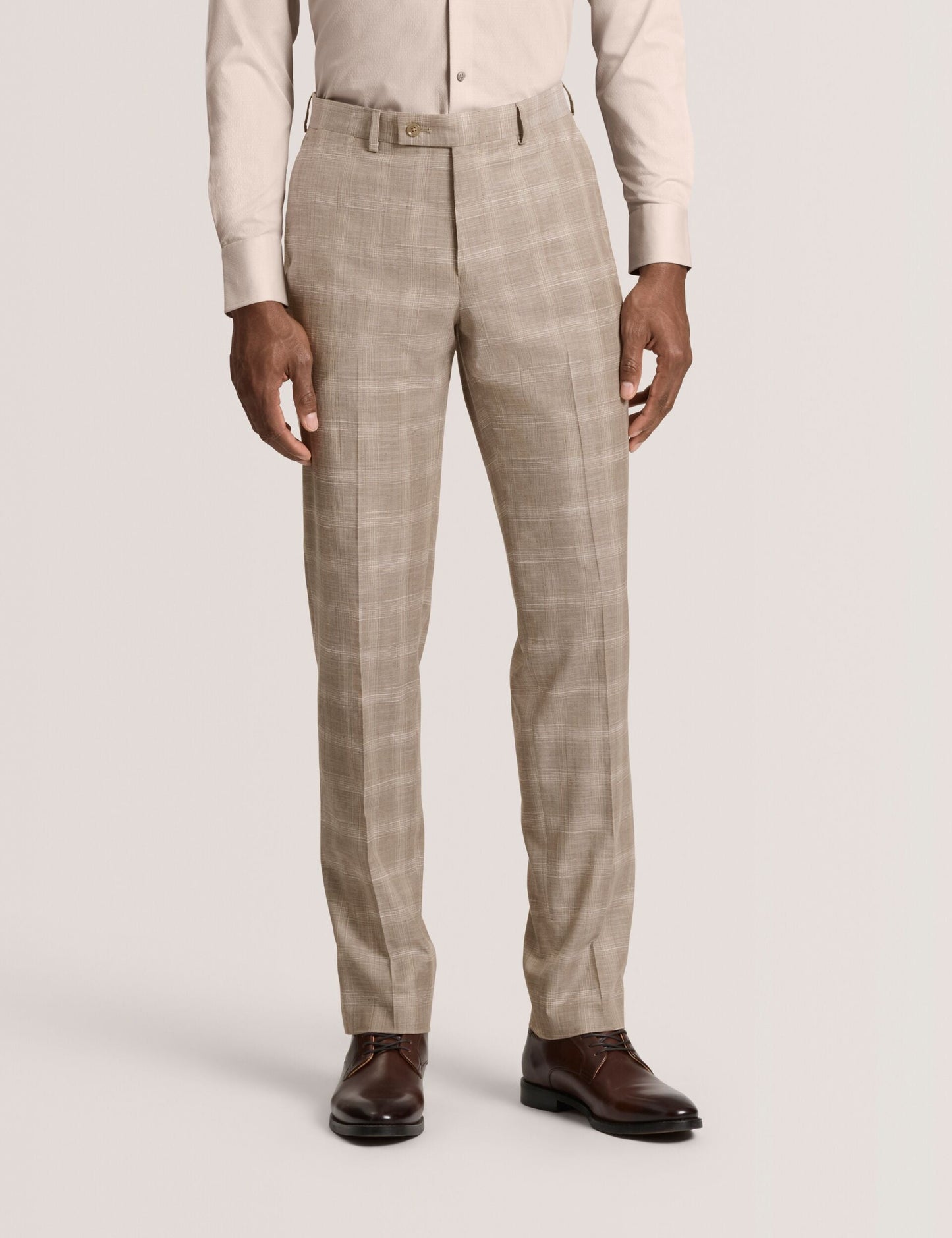 Ted Baker WINTER-CHECK Tonal Check Modern Fit Suit Pants TAUPE