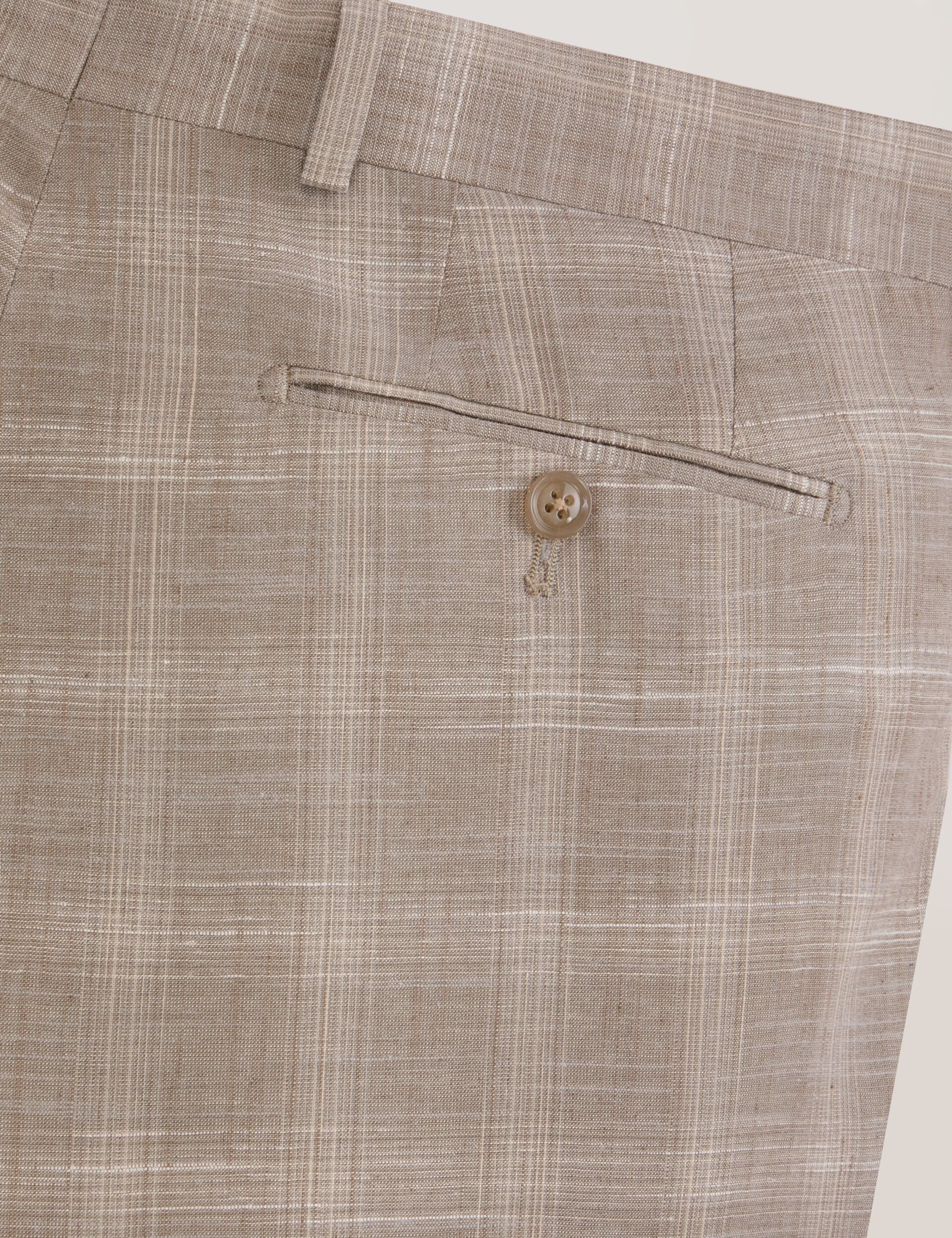 Ted Baker WINTER-CHECK Tonal Check Modern Fit Suit Pants TAUPE