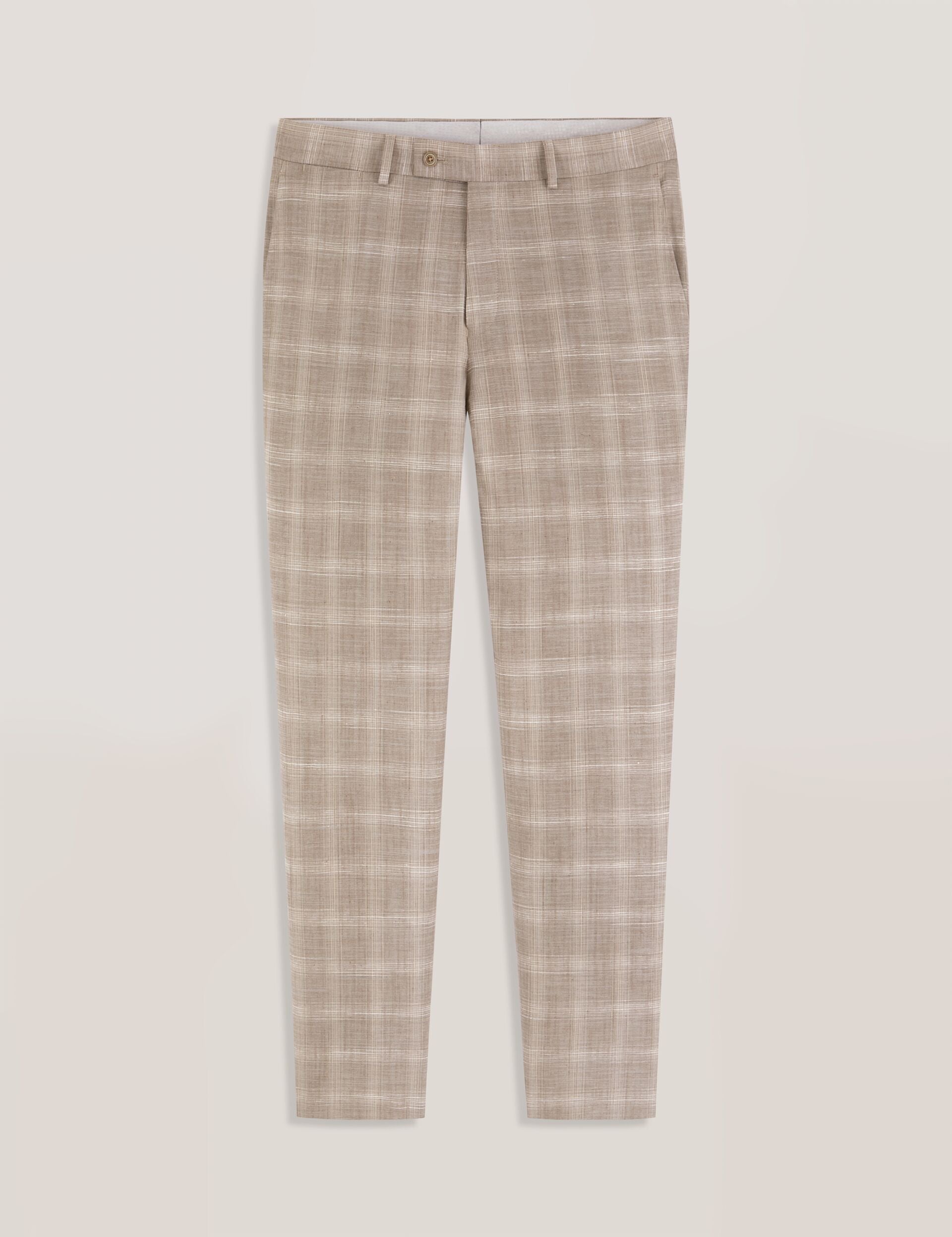 Ted Baker WINTER-CHECK Tonal Check Modern Fit Suit Pants TAUPE