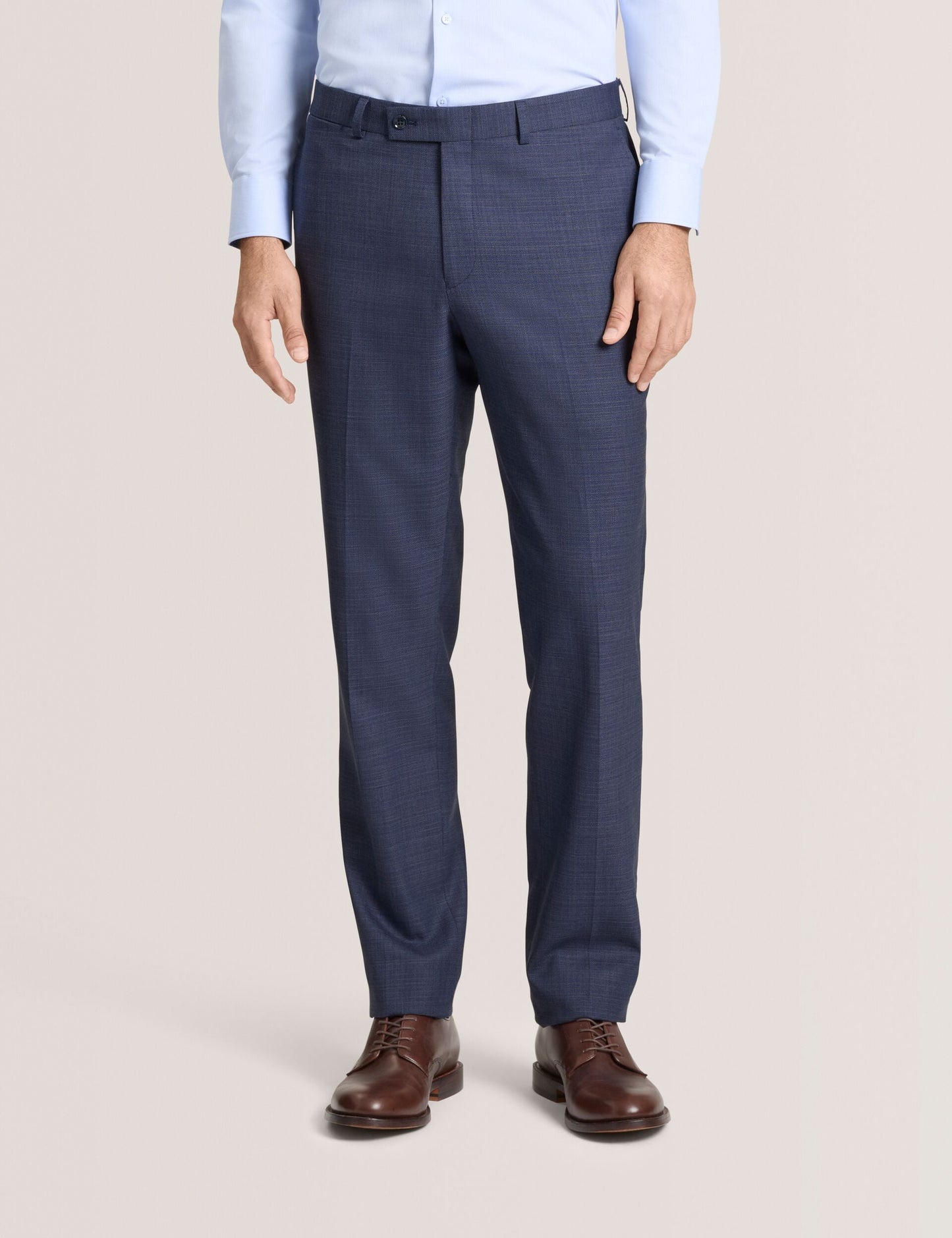 Ted Baker WINTER Textured Modern Fit Wool Suit Pants DARK BLUE
