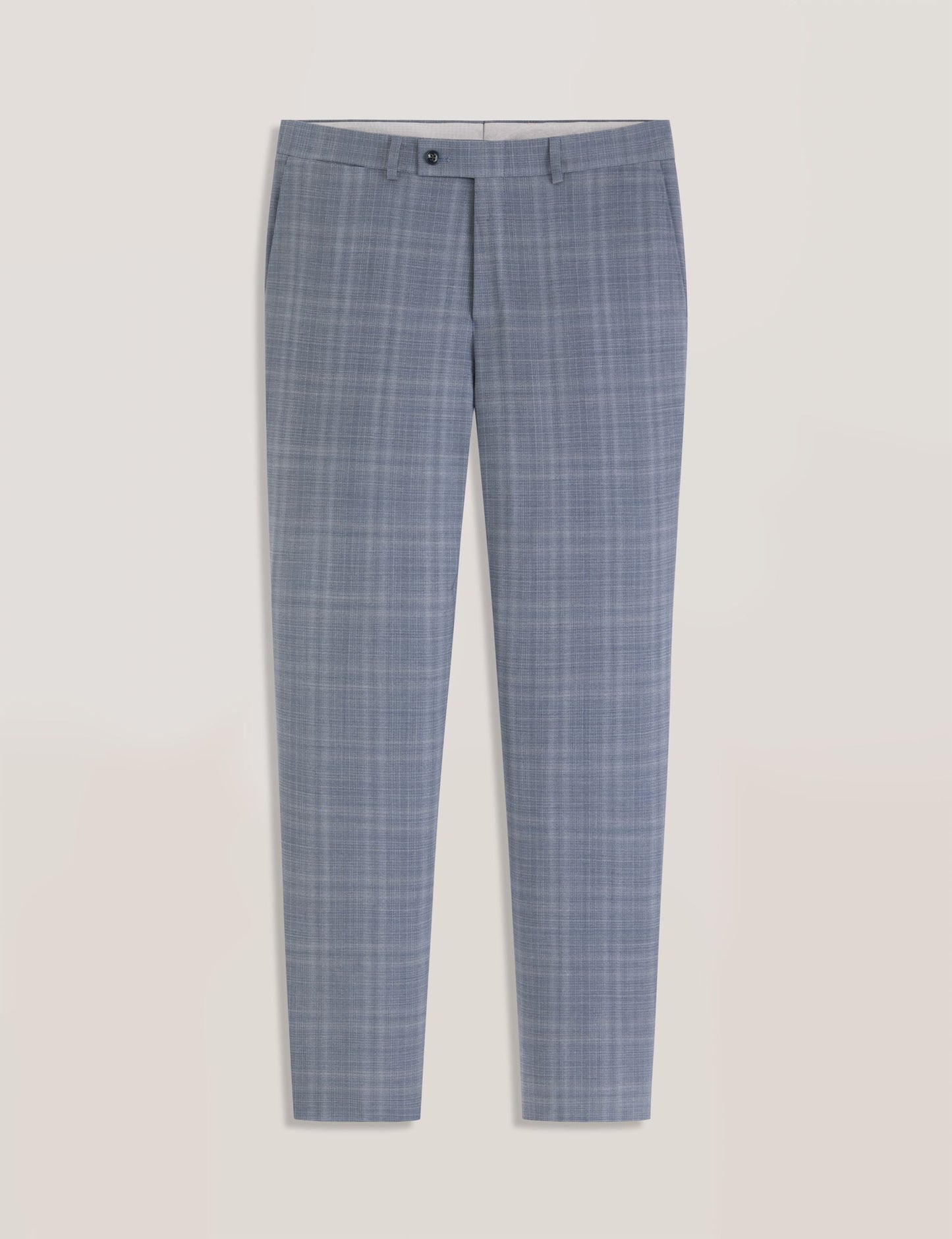 Ted Baker WINTER Soft Check Wool Modern Fit Suit Pants MID BLUE