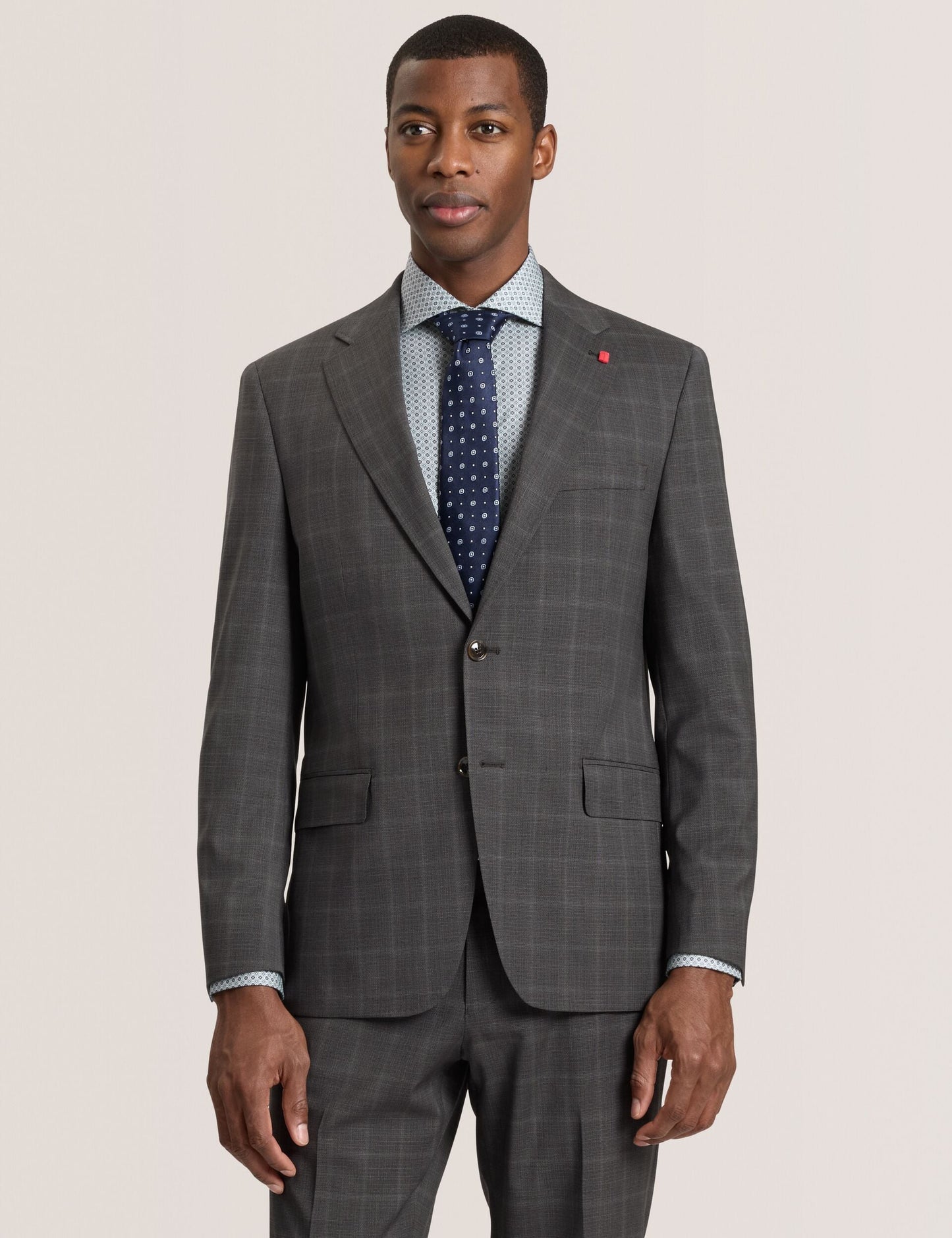 Ted Baker WRIGHT Window Check Modern Fit Suit Jacket DARK GREY