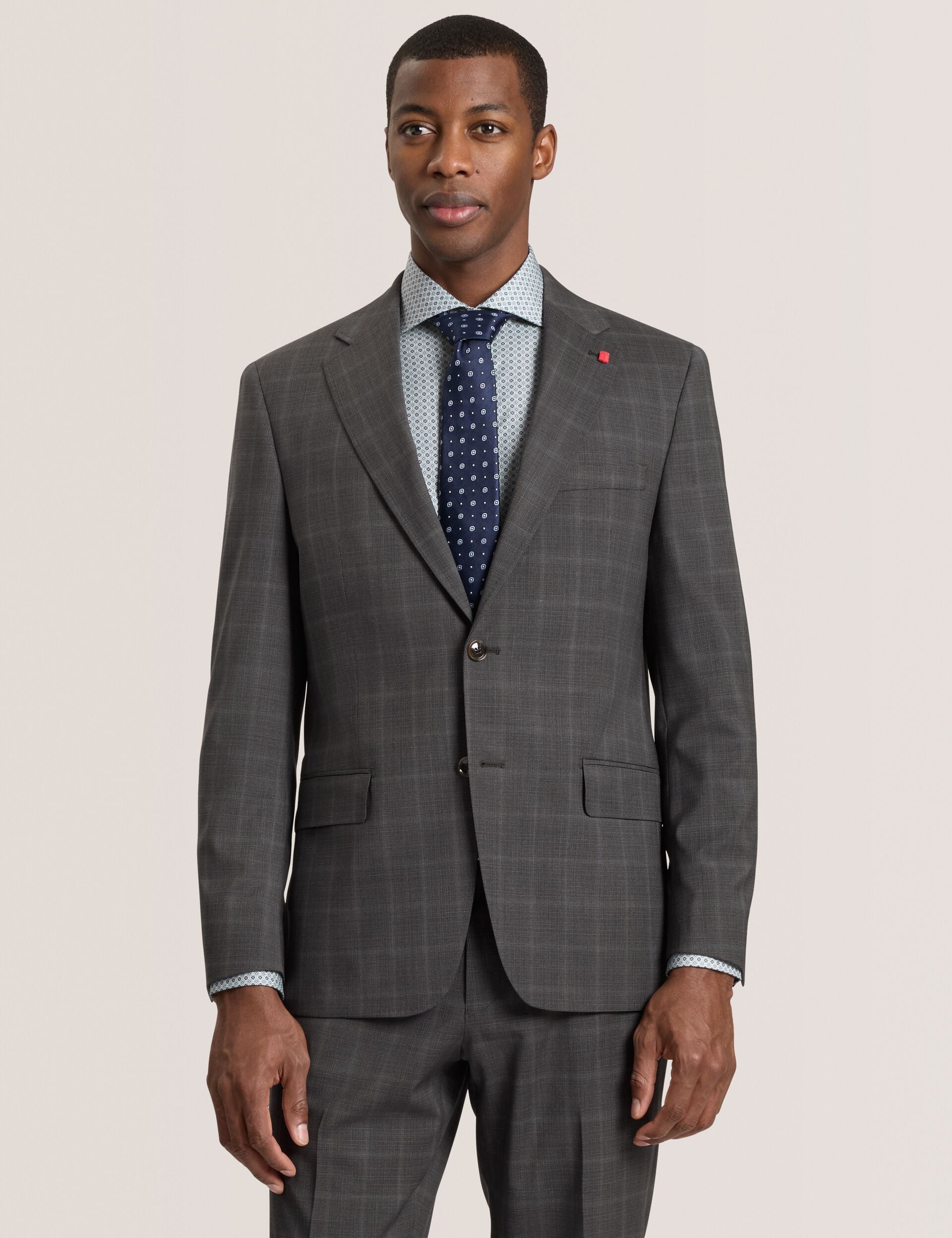 Ted Baker WRIGHT Window Check Modern Fit Suit Jacket DARK GREY