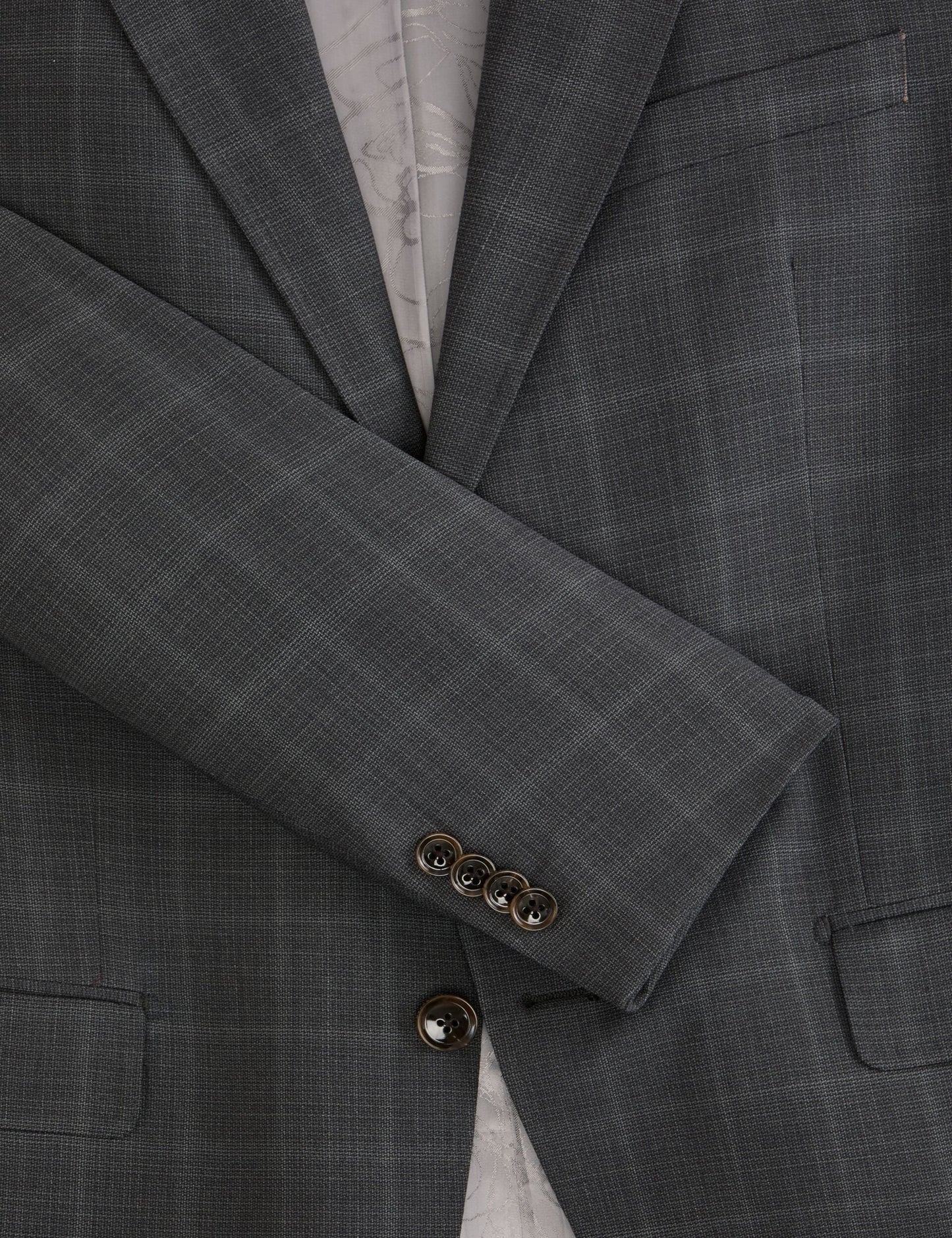 Ted Baker WRIGHT Window Check Modern Fit Suit Jacket DARK GREY