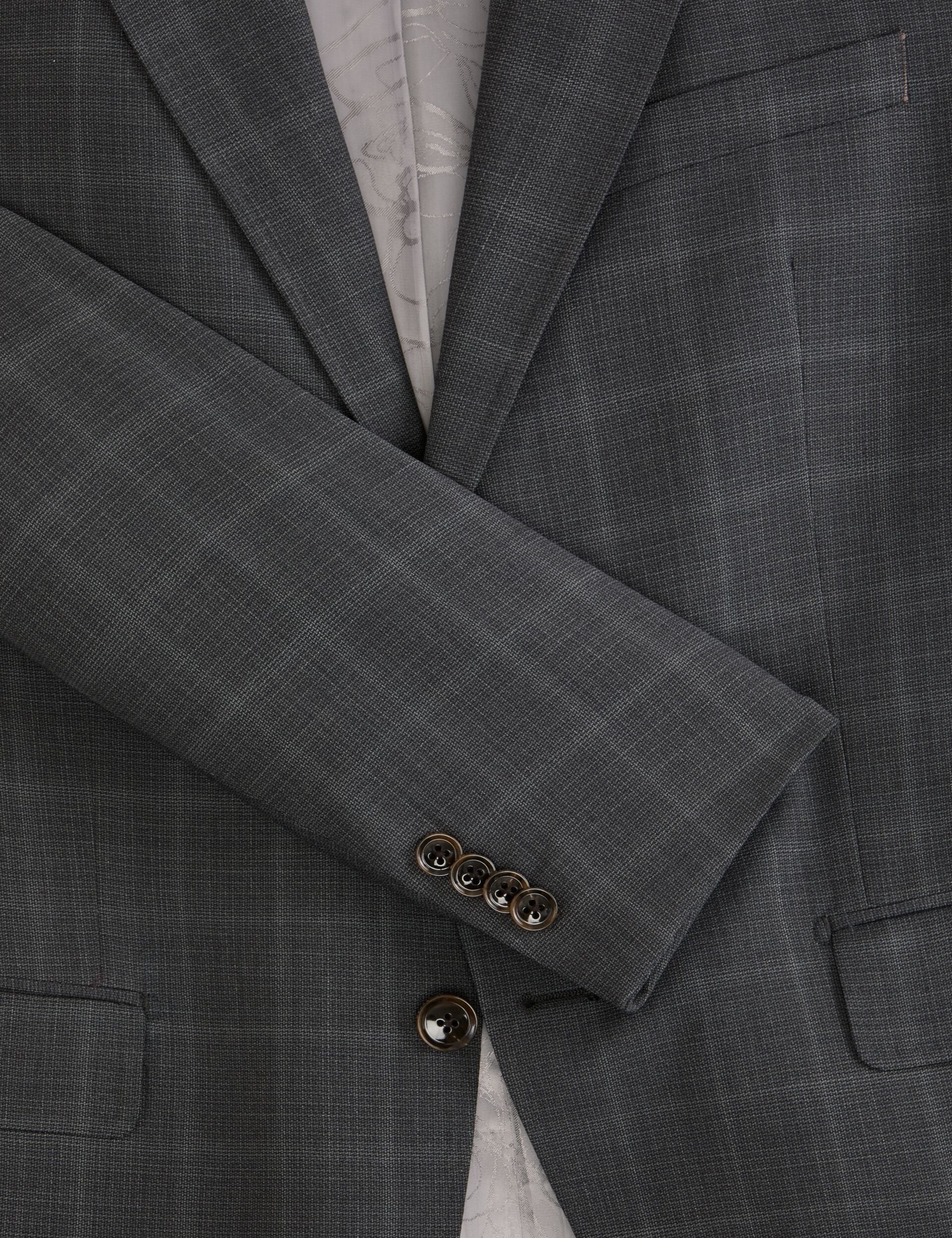 Ted Baker WRIGHT Window Check Modern Fit Suit Jacket DARK GREY