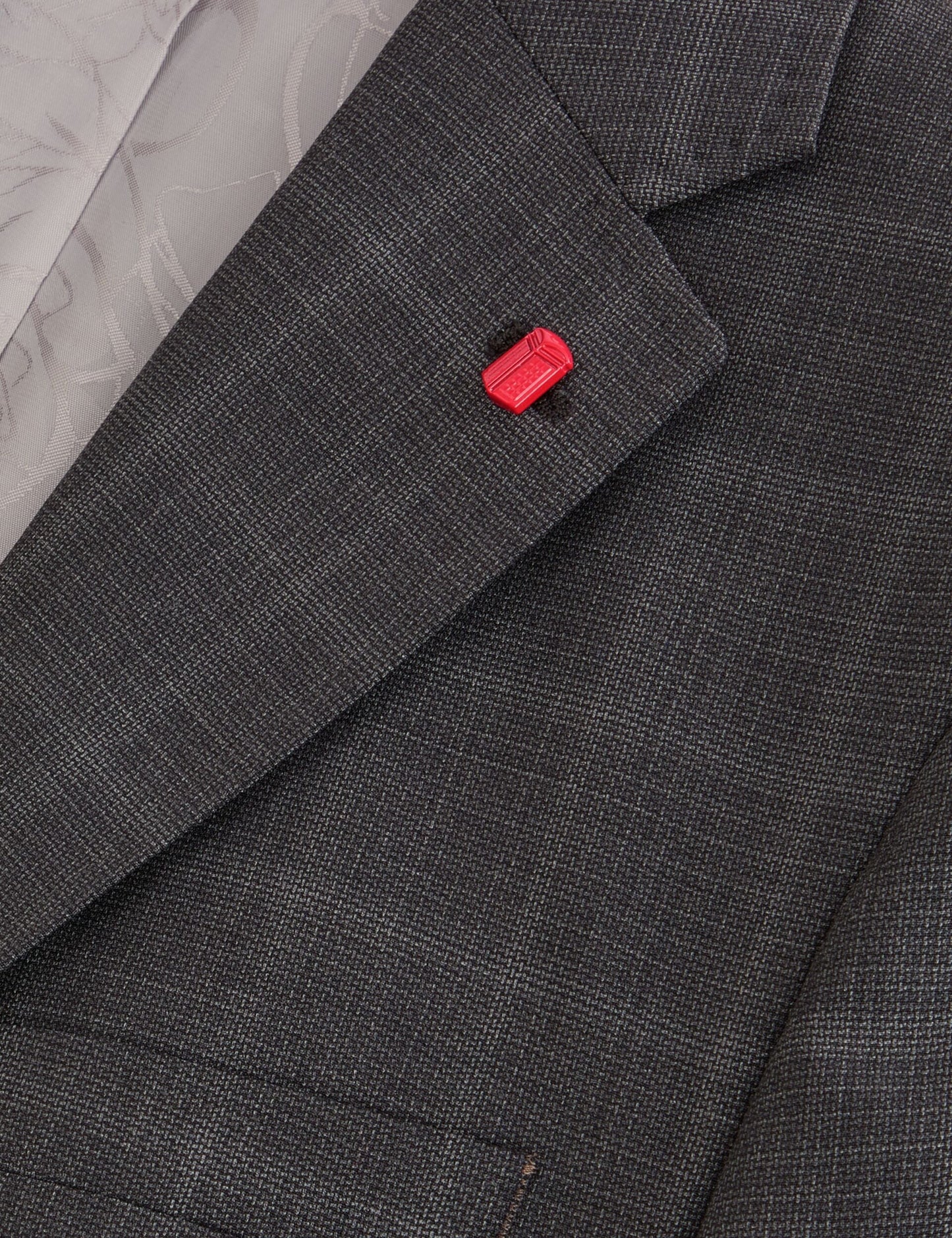 Ted Baker WRIGHT Window Check Modern Fit Suit Jacket DARK GREY
