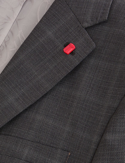 Ted Baker WRIGHT Window Check Modern Fit Suit Jacket DARK GREY
