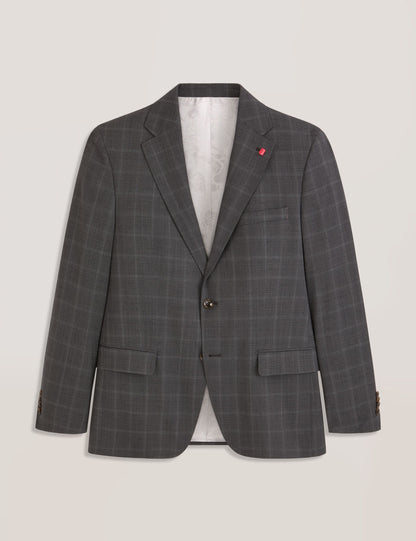 Ted Baker WRIGHT Window Check Modern Fit Suit Jacket DARK GREY
