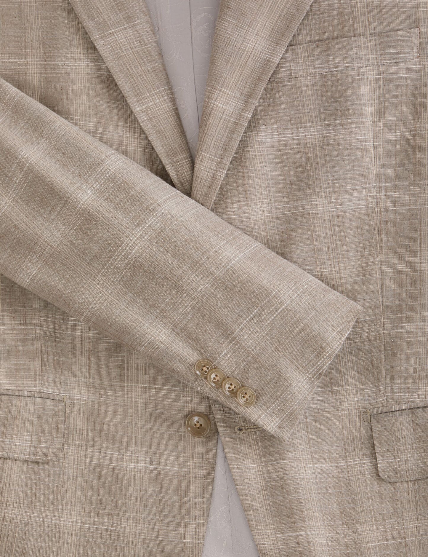 Ted Baker WRIGHT Tonal Check Modern Fit Suit Jacket TAUPE